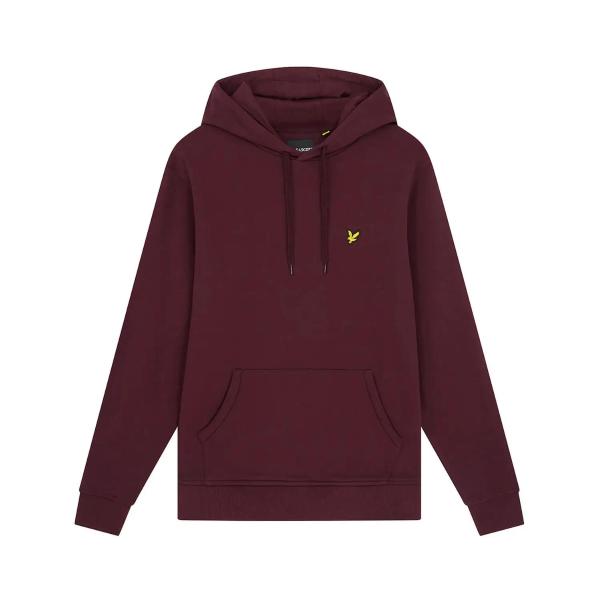 Felpe Bordeaux Lyle & Scott Brushed Back Pullover Hoodie ML1139V/Z562
