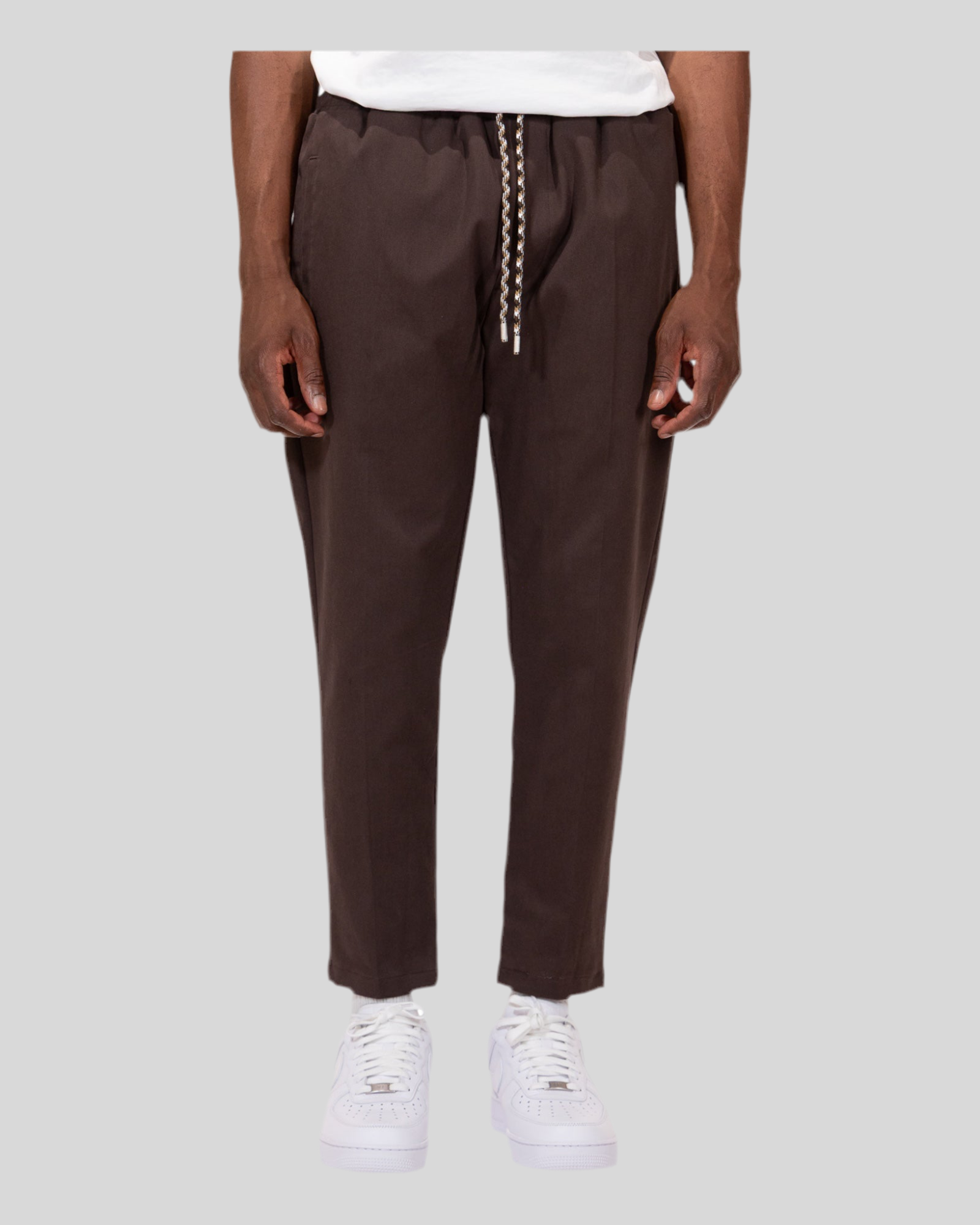 Pantalone Con Elastico Tapered Nain Marrone Soldier