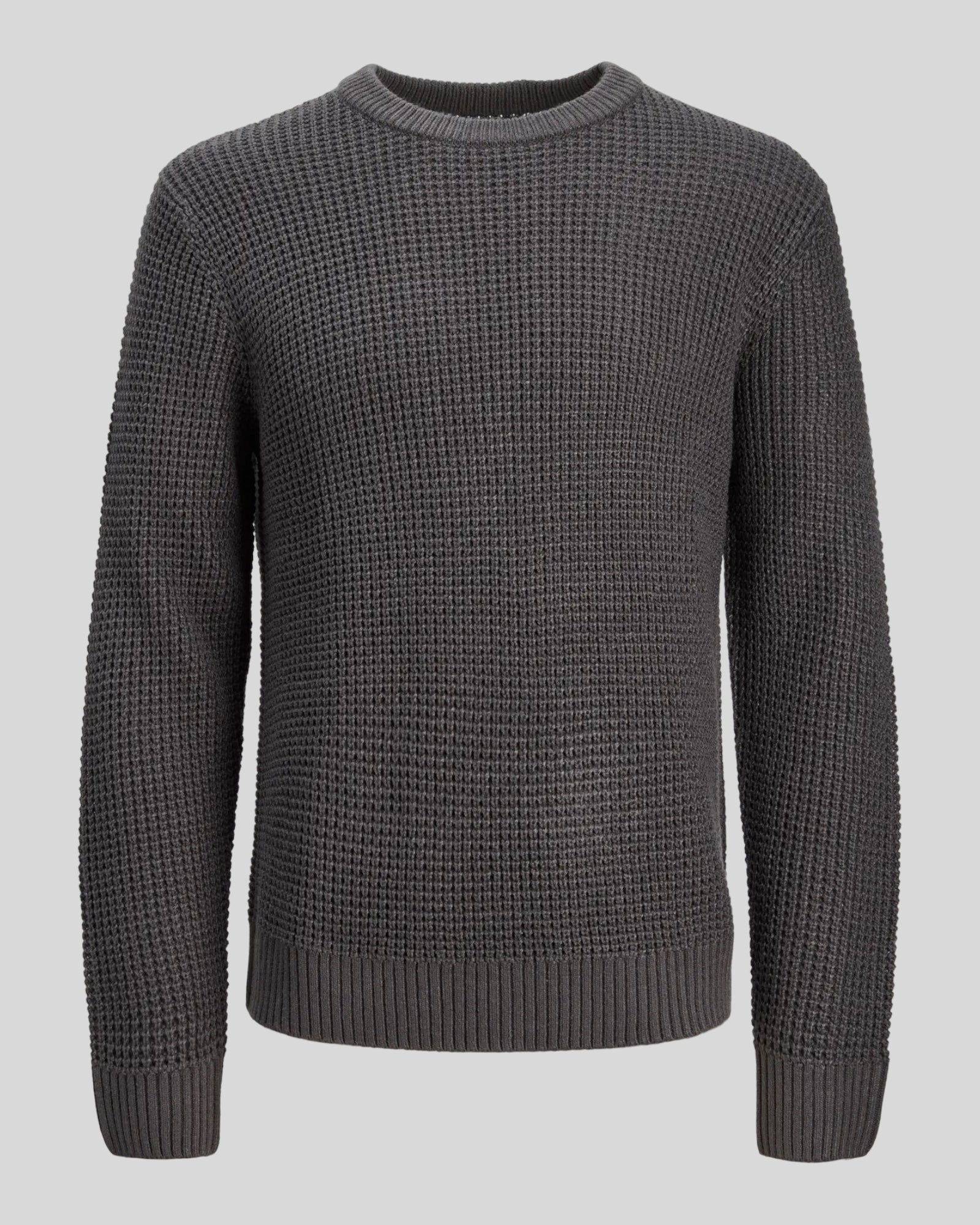 Maglione Girocollo Jjglobal Knit Asphalt 12287594 Jack & Jones