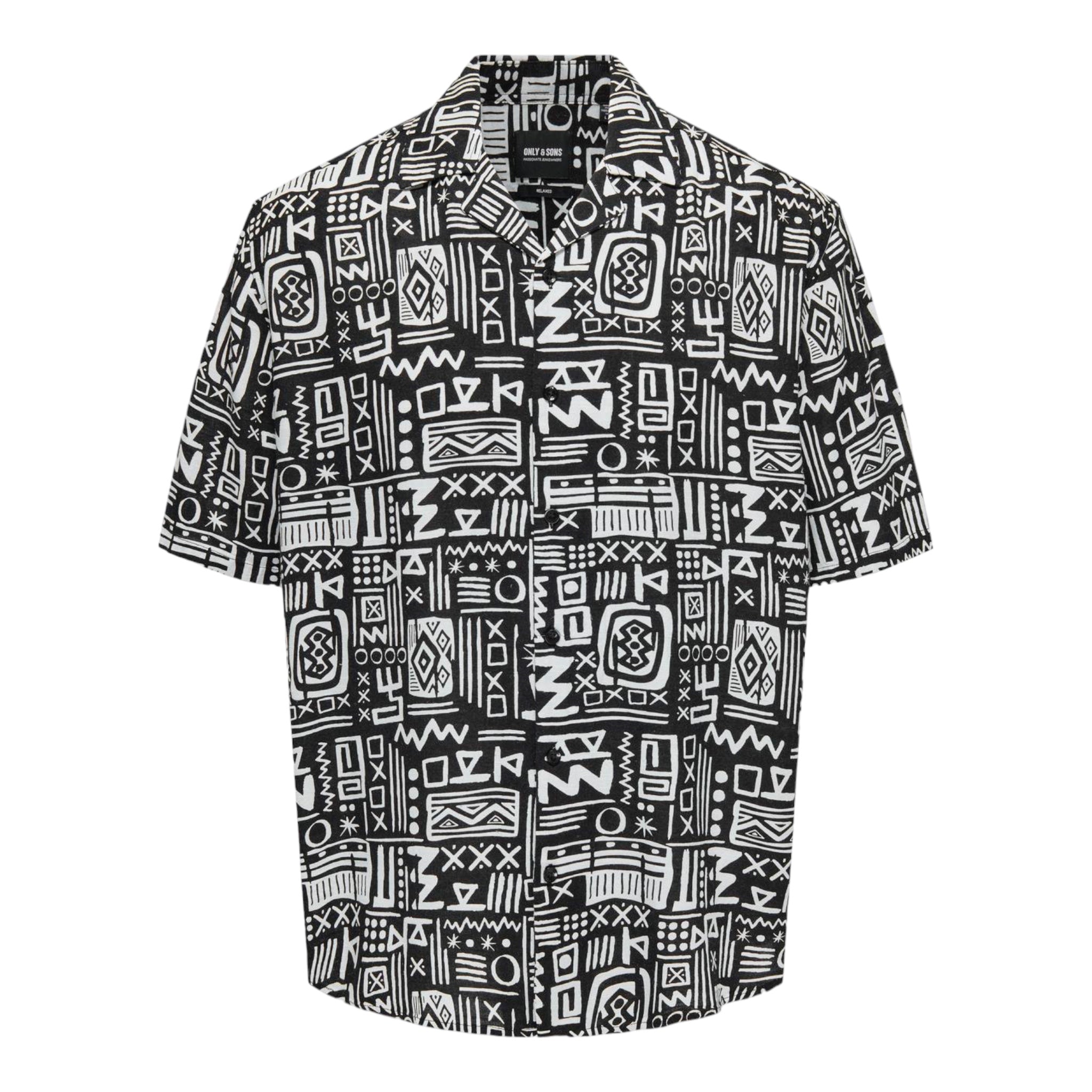 Bold Life Rlx Top Short Sleeve Shirt Black 22028514 Only &amp; Sons