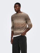 Maglione ONLY & SONS ONSMACK GRADIANT Coffee Bean codice 22039389