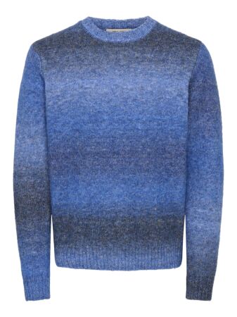 Maglione ONLY & SONS ONSMACK GRADIANT REG CREW KNIT Navy Blazer 22039389