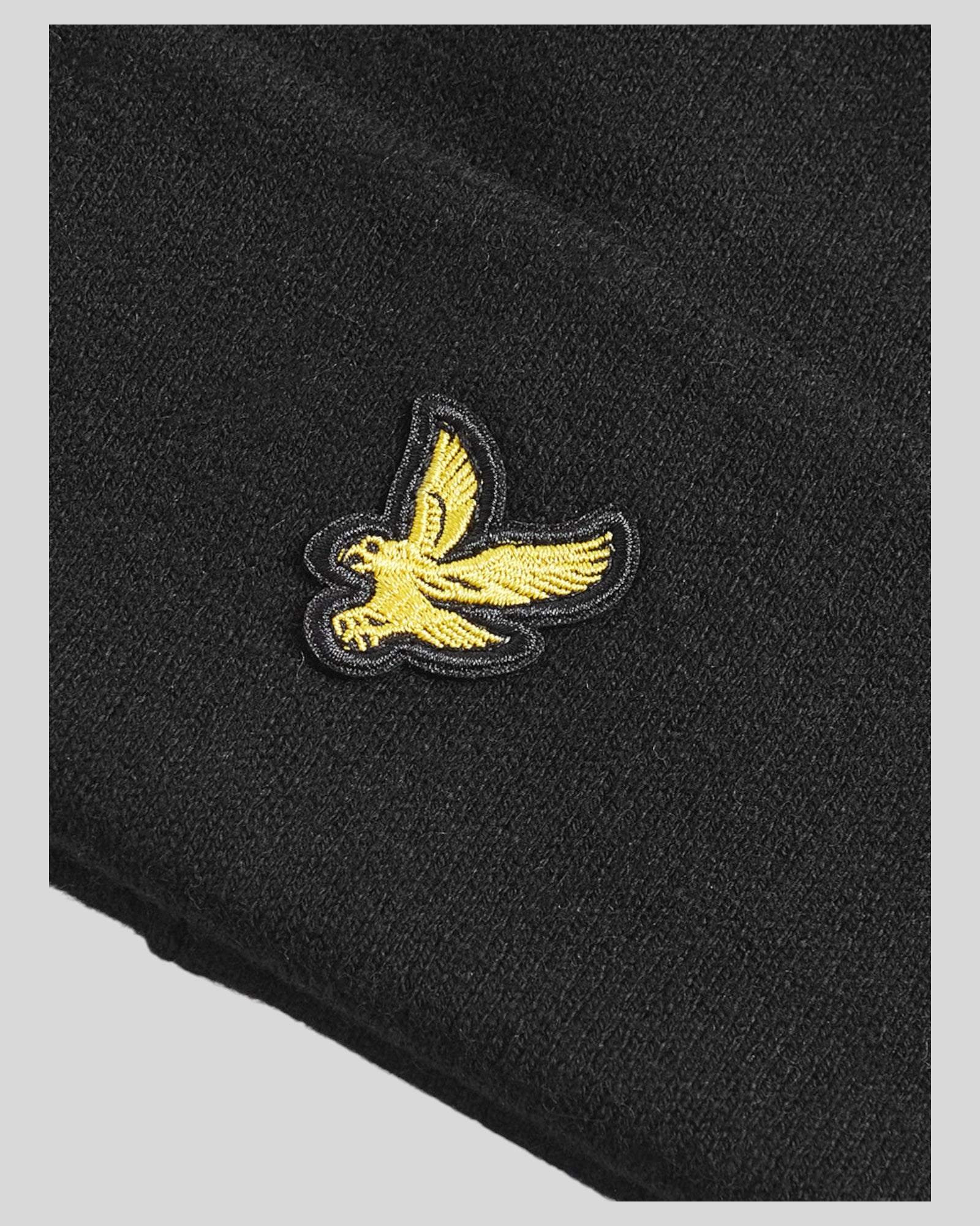 Cappello Con Risvolto Merino Wool Blend Beanie Nero HE2313A Z865 Lyle & Scott