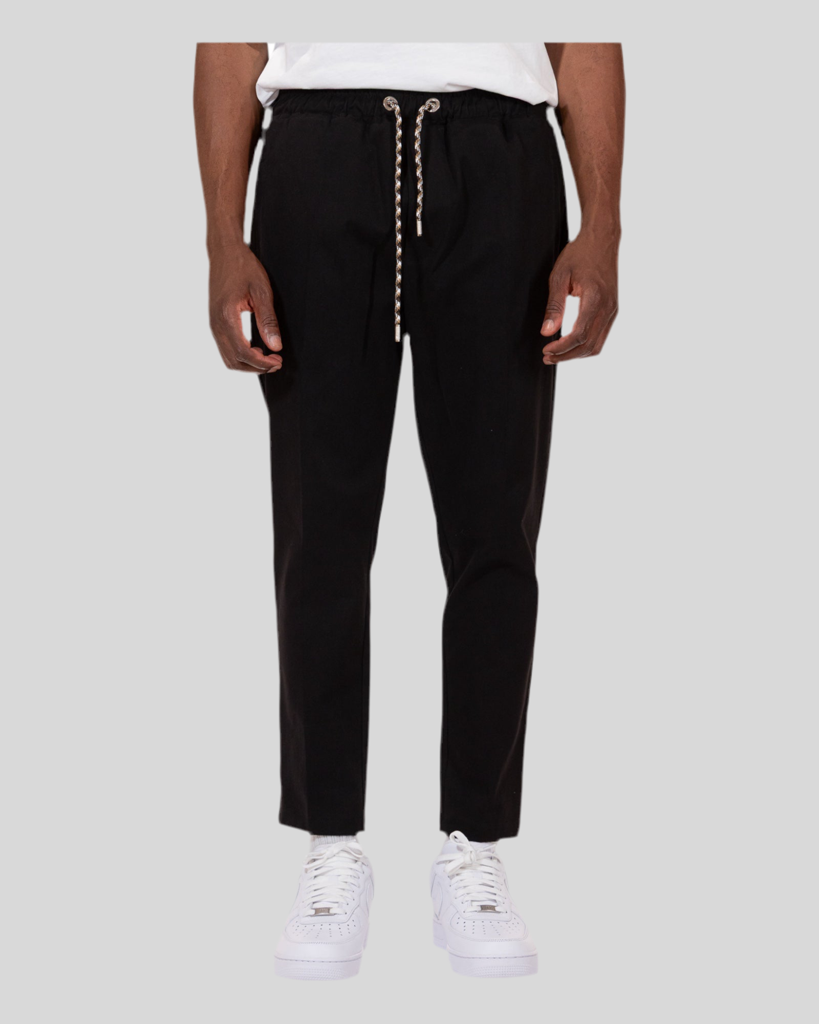 Pantalone Con Elastico Tapered Nain Nero Soldier