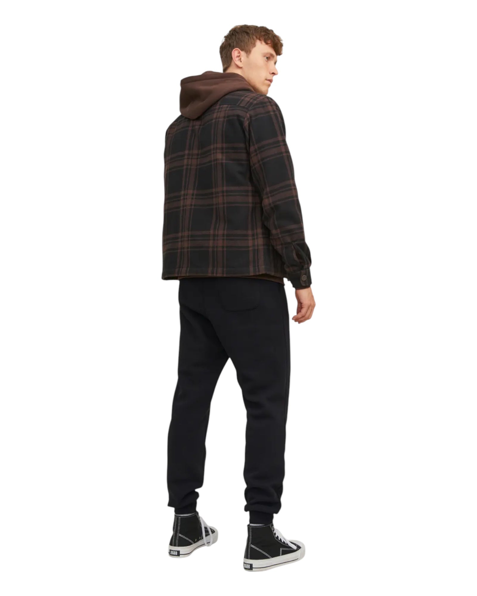 Pantalone Tuta Jpstgordon Sweat Pant Nero 12249274 Jack & Jones