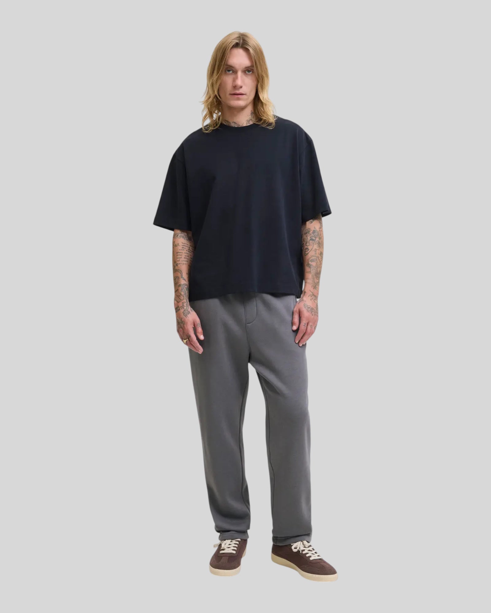 Pantalone Tuta Bradley Uncuffed Sweat Pant Castlerock 12279134 Jack & Jones