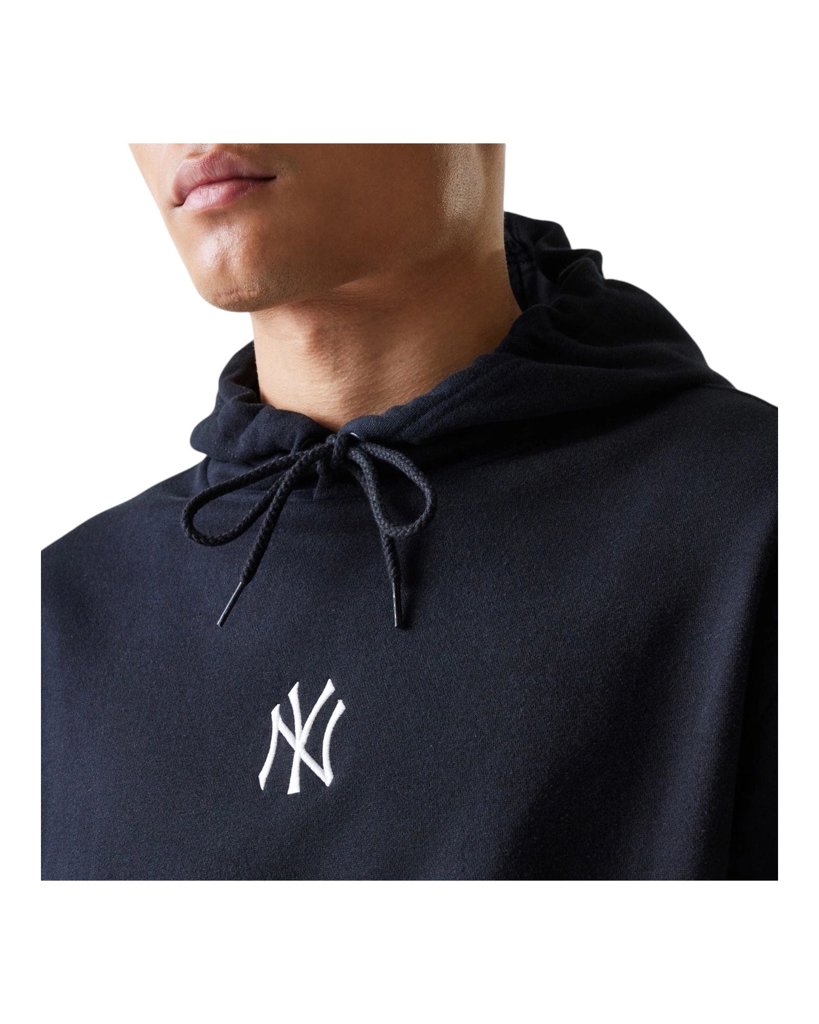 Felpa Con Cappuccio MLB Over New York Yankees Essentials Nera 60675777 New Era