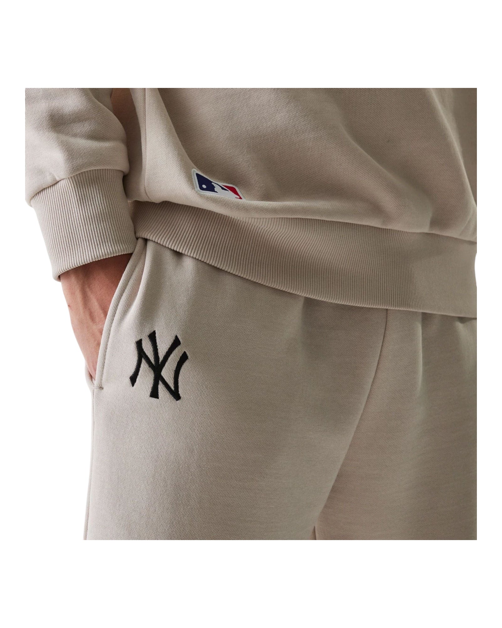 Pantalone Tuta MLB New York Yankees Essentials Crema 60675779 New Era