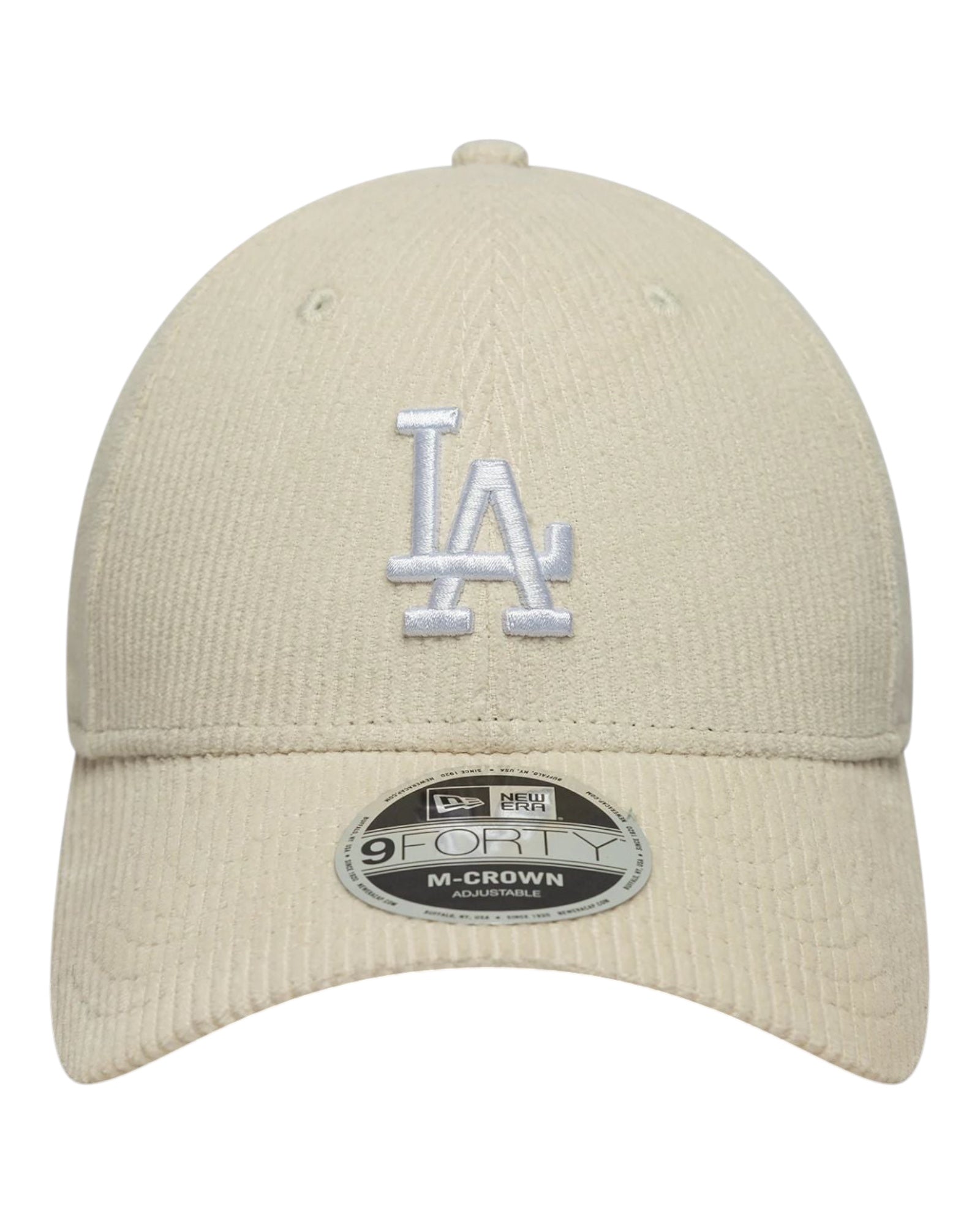 Cappello Con Visiera MLB Cord  New LA Dodgers Cream 9Forty 60691060 New Era