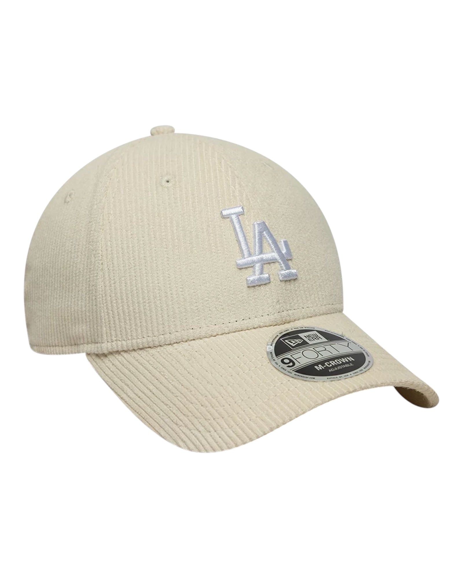 Cappello Con Visiera MLB Cord  New LA Dodgers Cream 9Forty 60691060 New Era