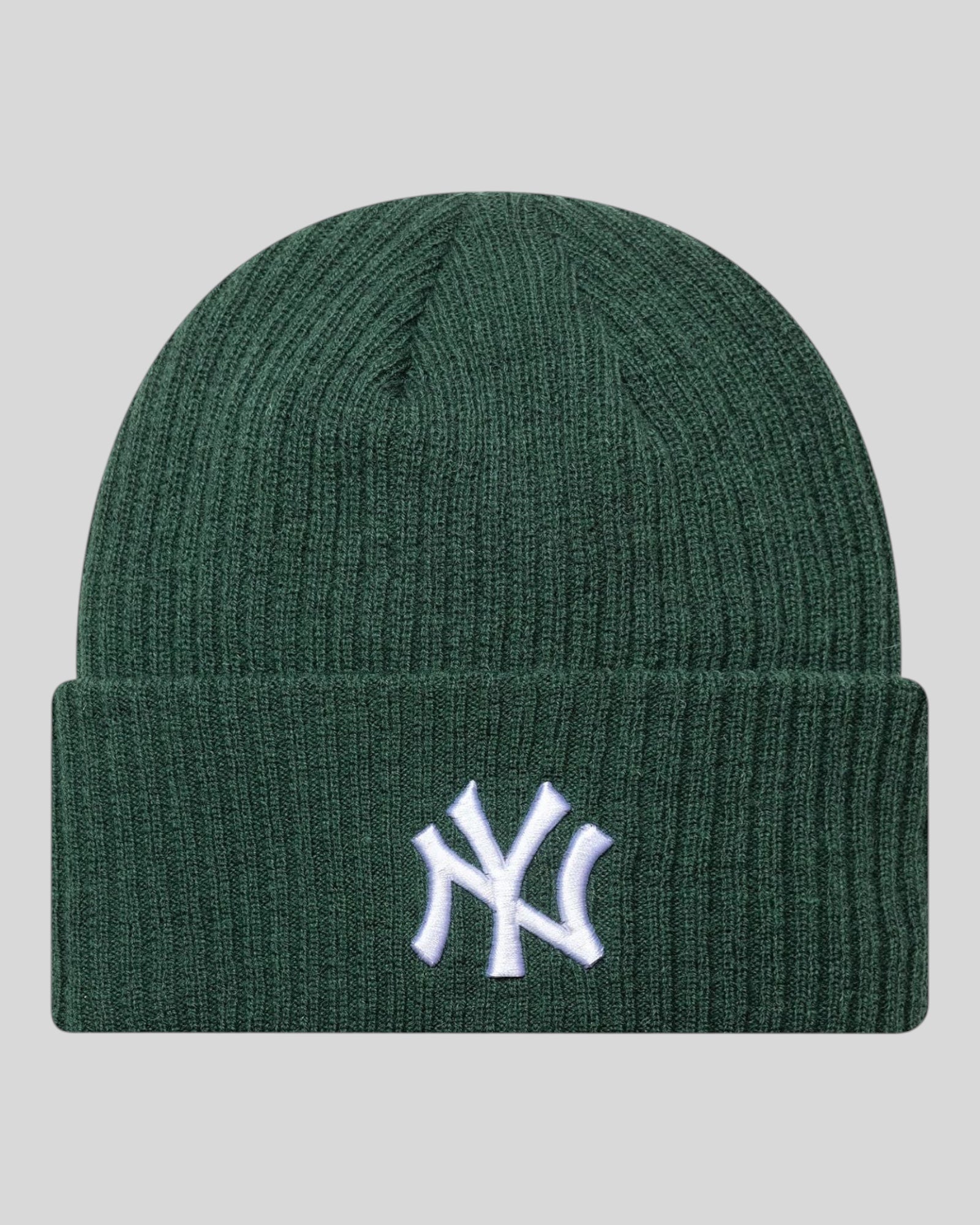 Cappello Con Risvolto  New York Yankees Verde Wide Cuff Knit Beanie 60691063 New Era