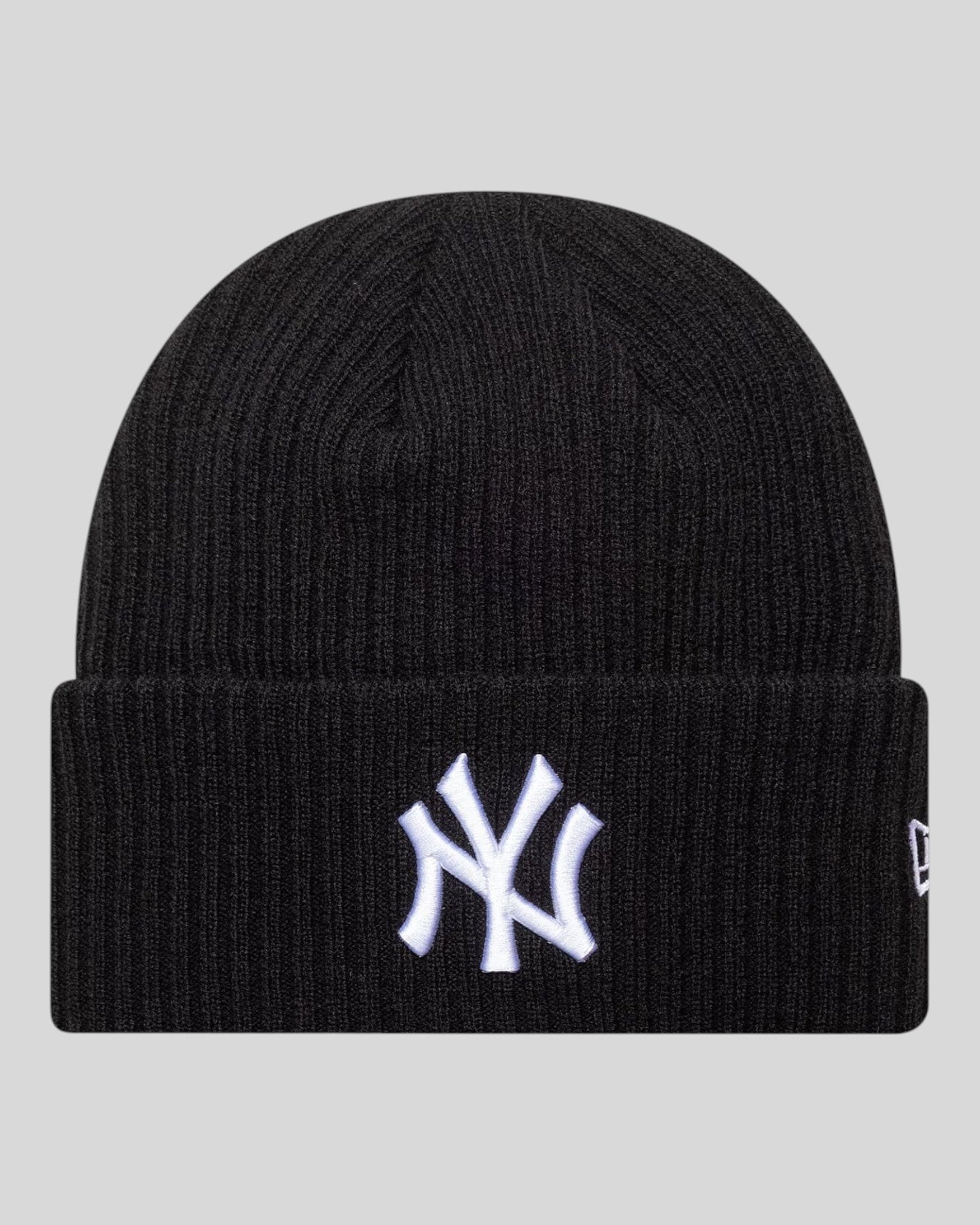 Cappello Con Risvolto  New York Yankees Nero Wide Cuff Knit Beanie 60691072 New Era