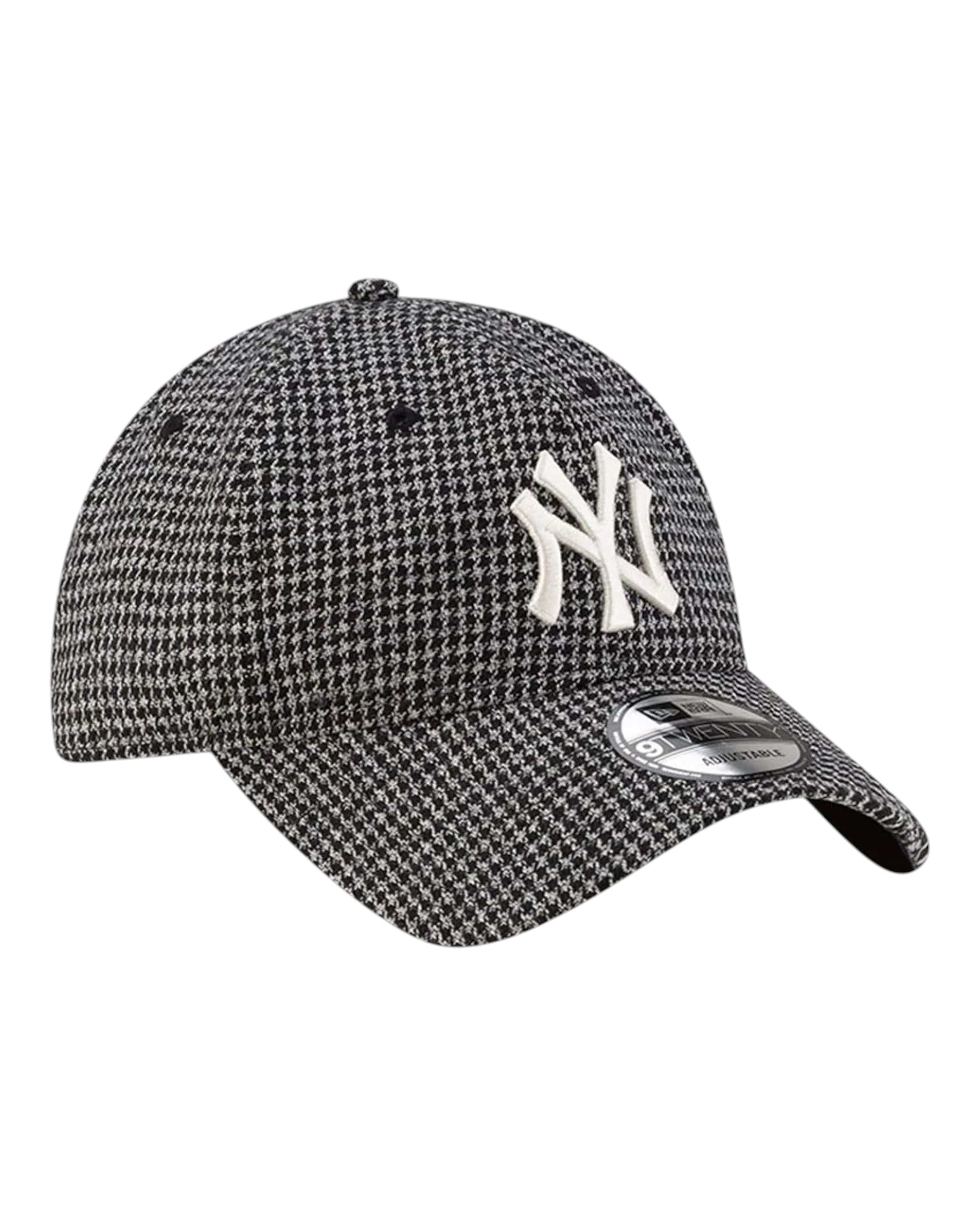 Cappello Con Visiera MLB Houndstooth Nero 9Forty 60691222 New Era