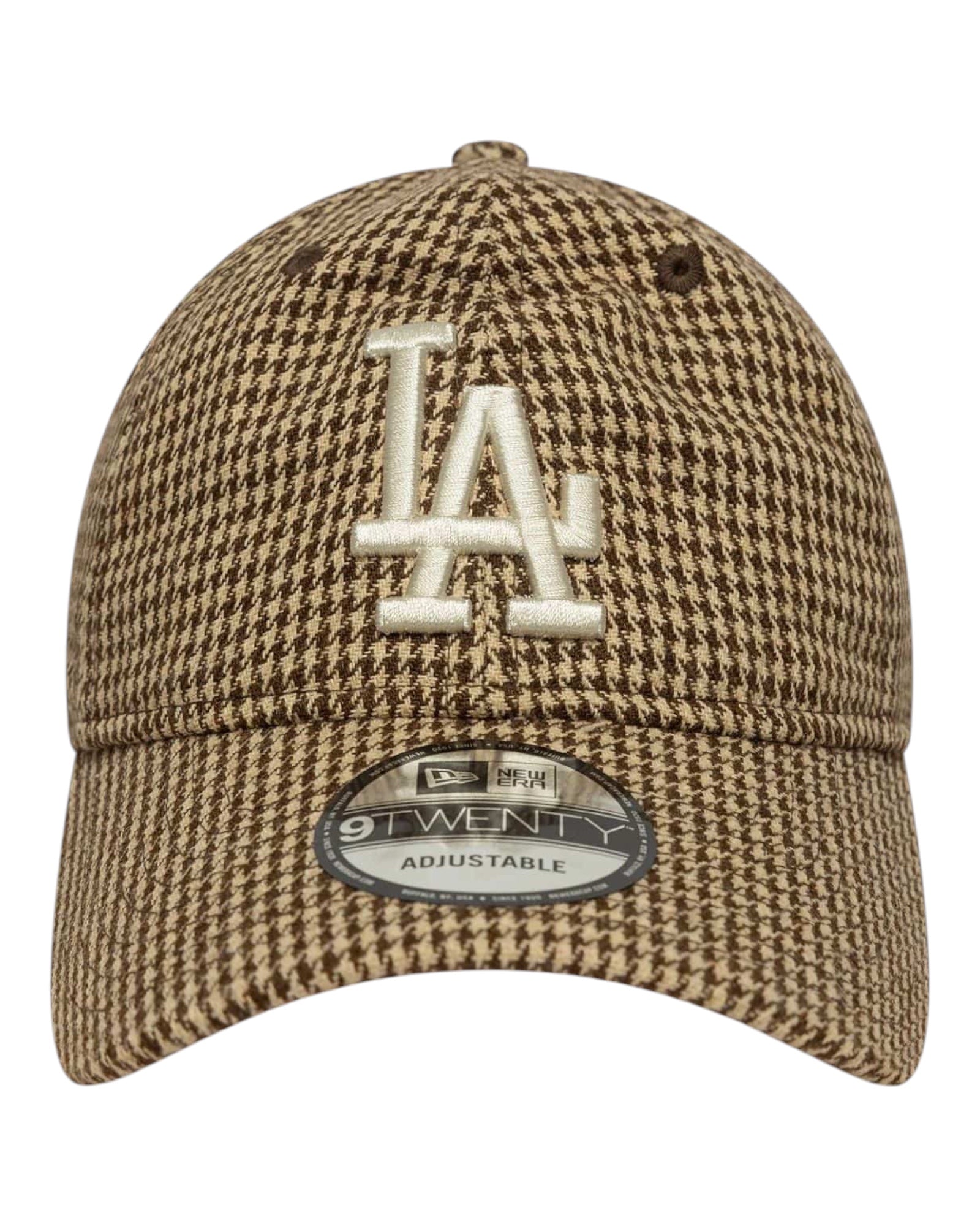 Cappello Con Visiera MLB Houndstooth Marrone 9Forty 60691223 New Era