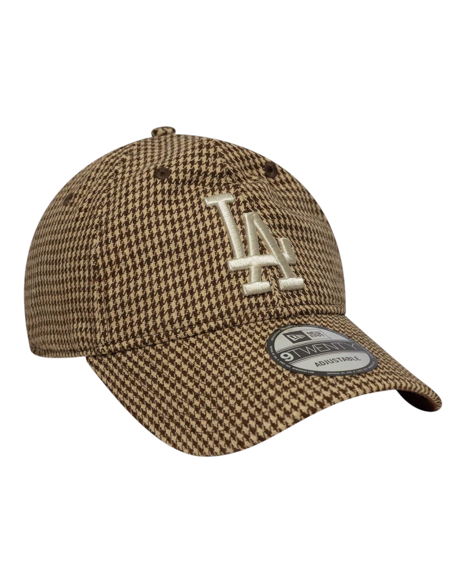 Cappello Con Visiera MLB Houndstooth Marrone 9Forty 60691223 New Era