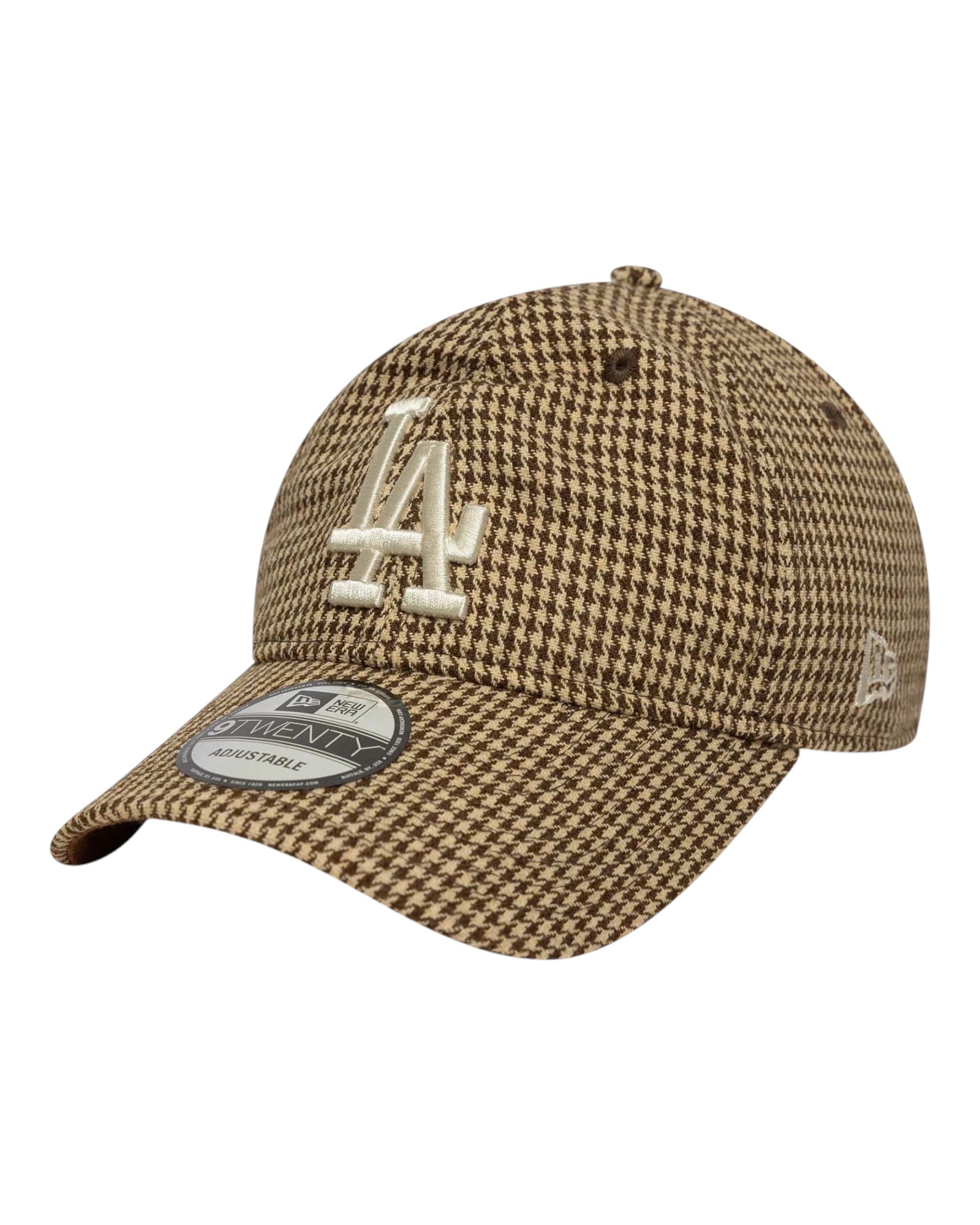 Cappello Con Visiera MLB Houndstooth Marrone 9Forty 60691223 New Era
