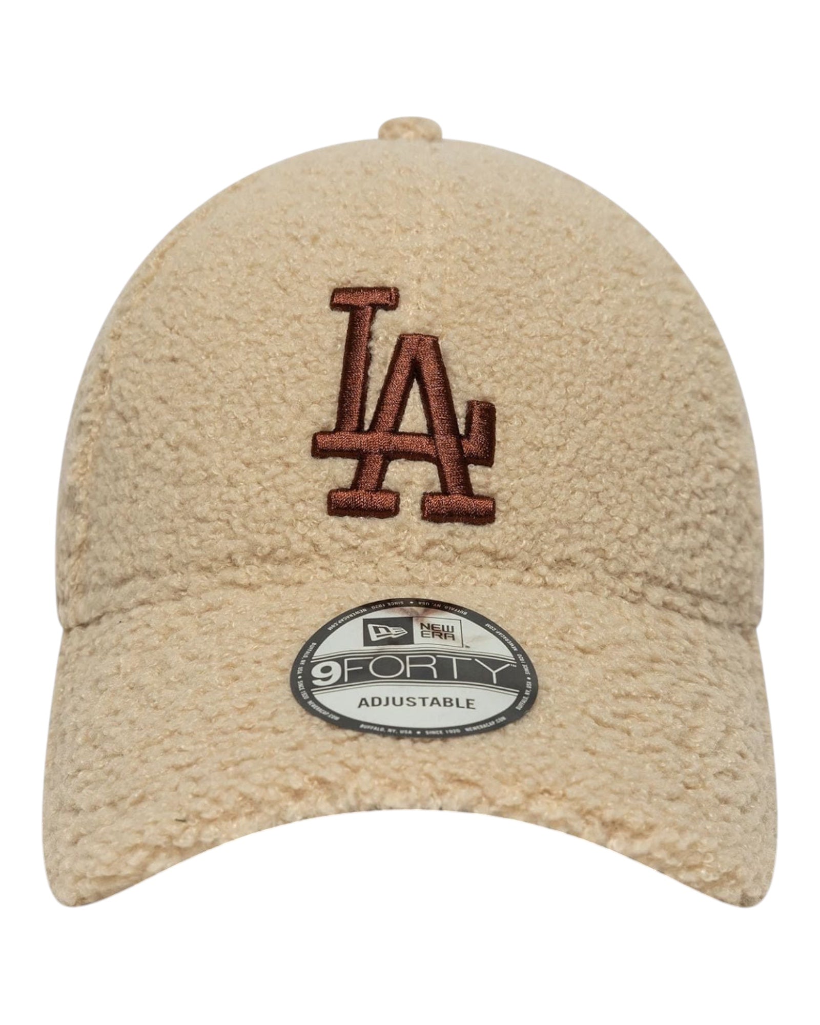 Cappello Con Visiera MLB Borg LA Dodgers 9Forty Cream 60691229 New Era
