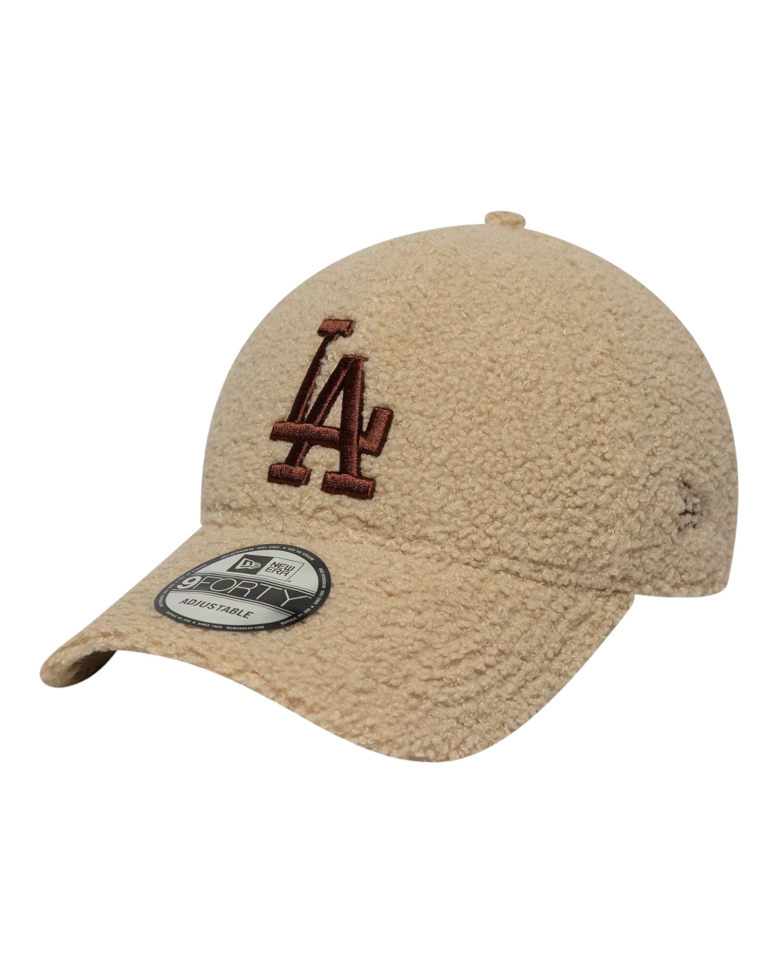 Cappello Con Visiera MLB Borg LA Dodgers 9Forty Cream 60691229 New Era
