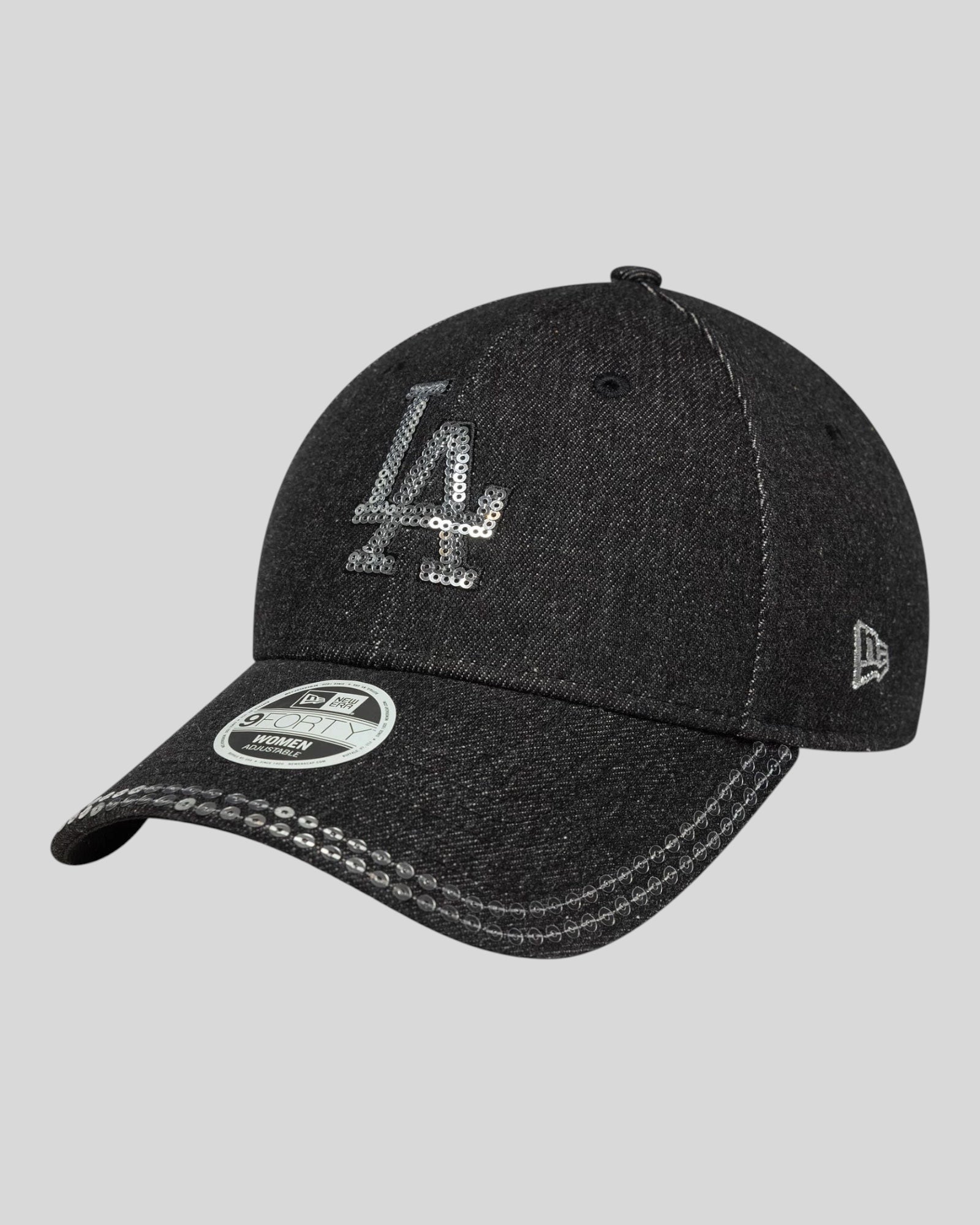 Cappello Con Visiera Pailettes LA Dodgers 9Forty Nero 60758949 New Era