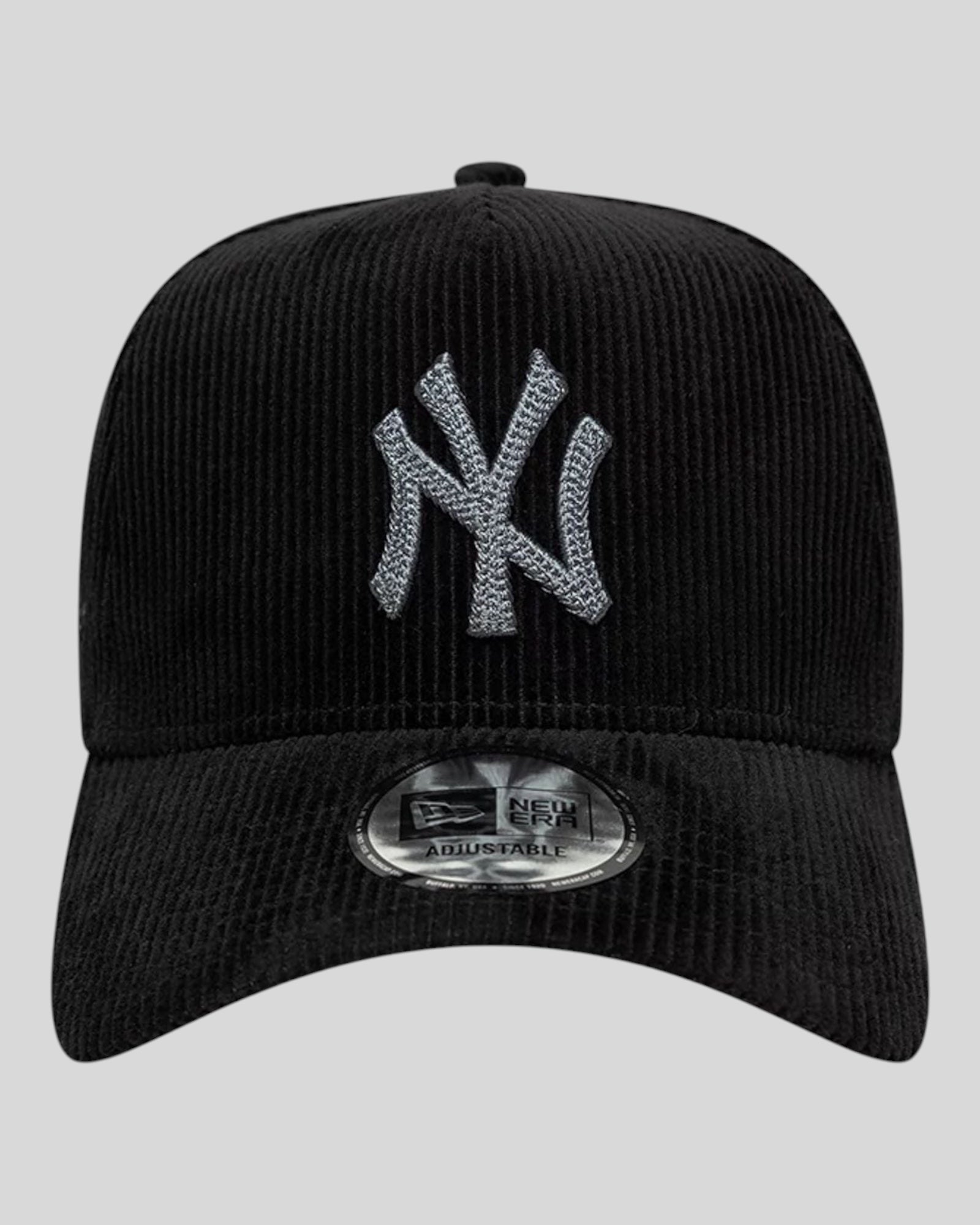 Cappello Con Visiera E-Frame Corduroy New York Yankees 9Forty Nero 60759016 New Era