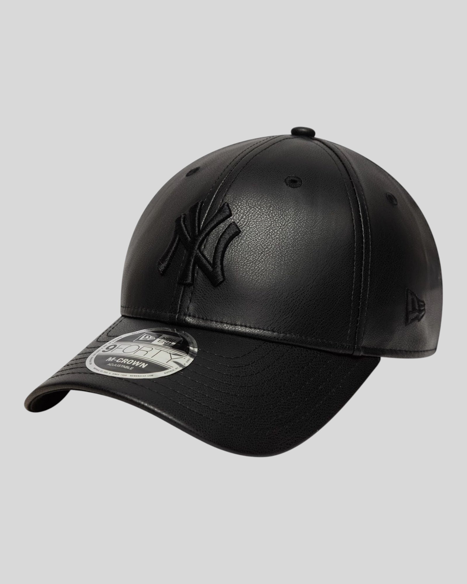 Cappello Con Visiera Unisex Eco Pelle New York Yankees 9Forty Nero 60759034 New Era