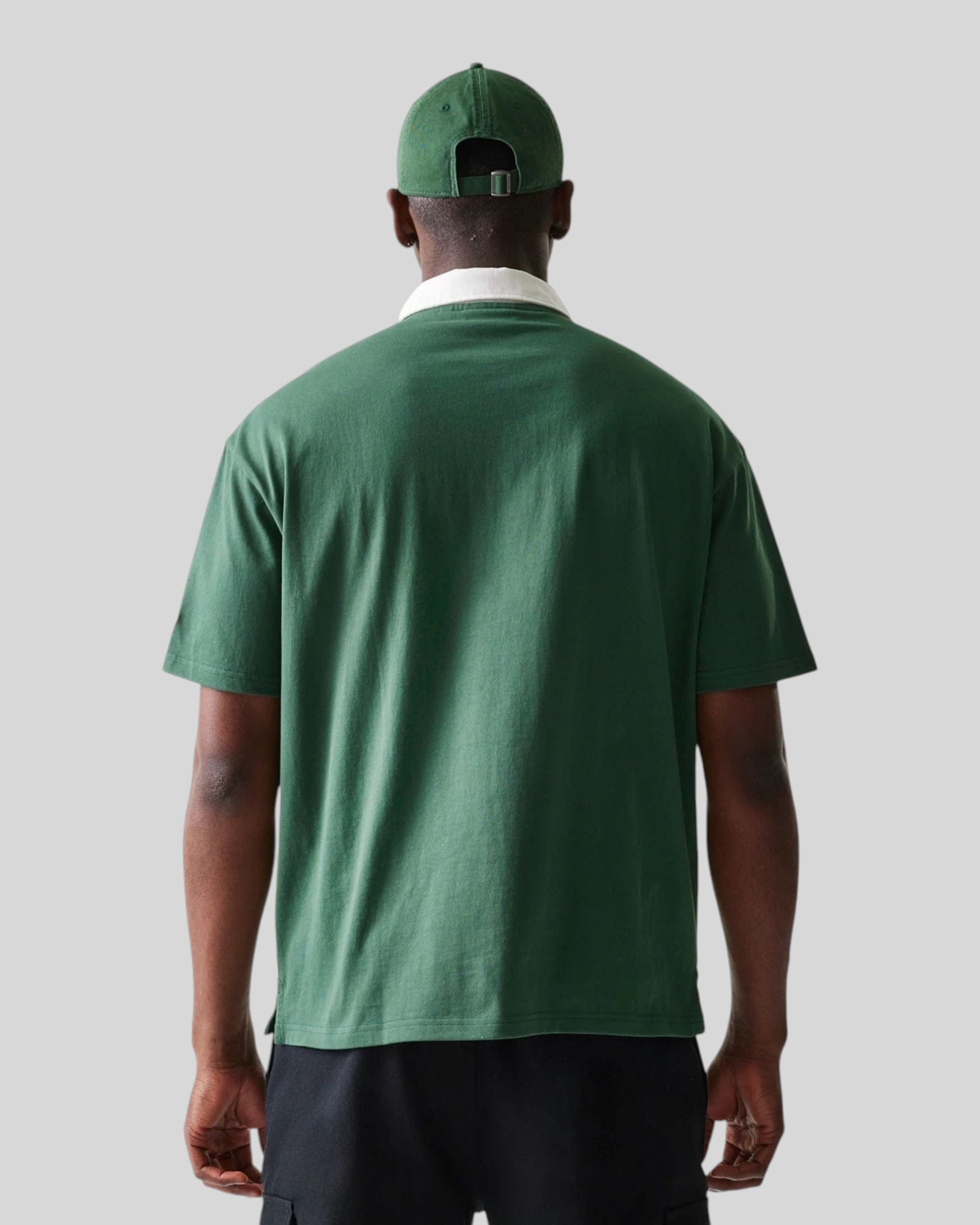 Polo MLB New York Yankees Oversized Verde e Bianca 60771567 New Era