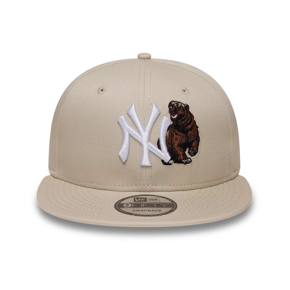 Cappello Con Visiera Beige New Era 9FIFTY New York Yankees MLB Outdoor Icon 60951082