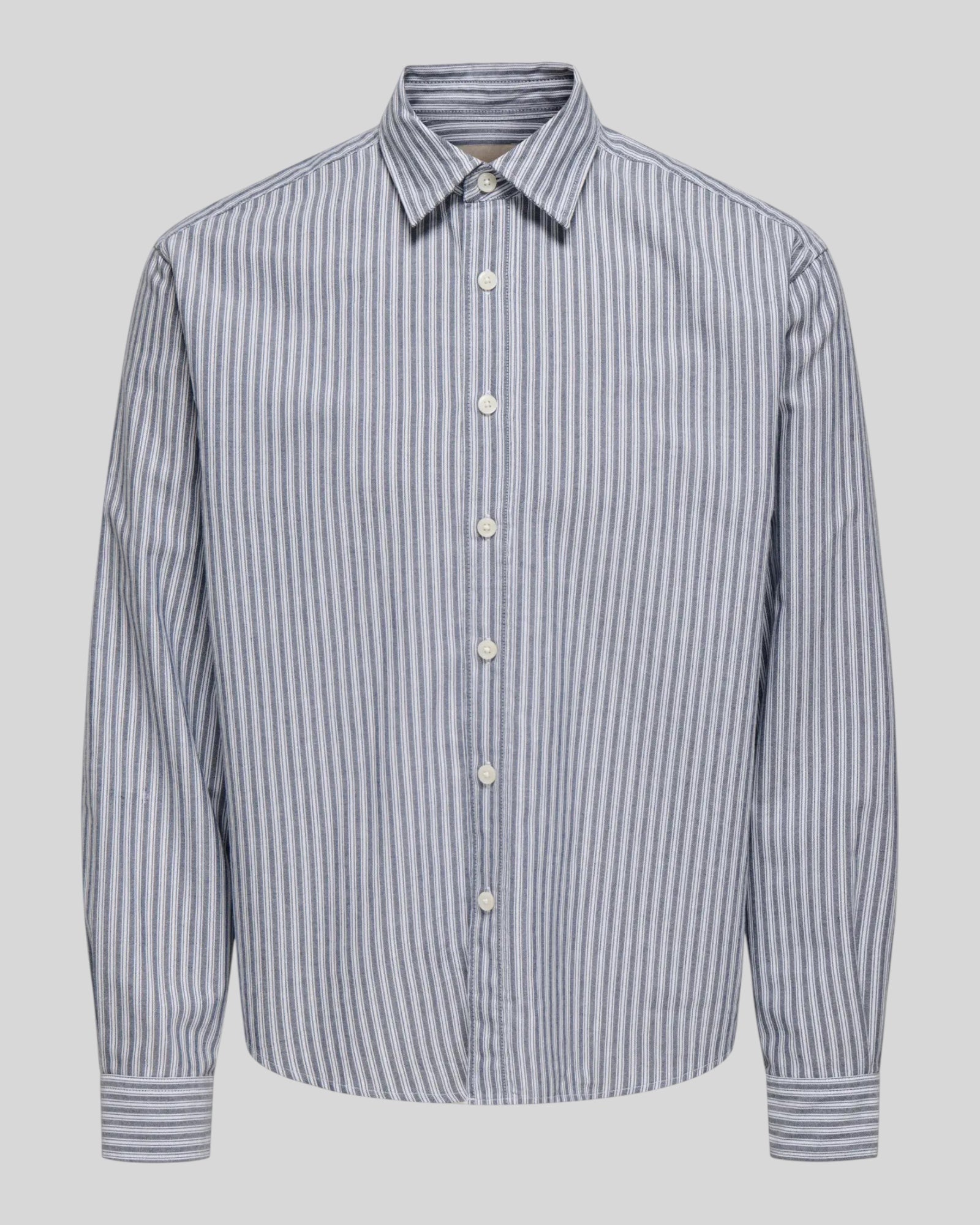 Camicia Maniche Lunghe Onsgiorgio Relaxed 005 Peacoat Bianco 22036696 Only & Sons