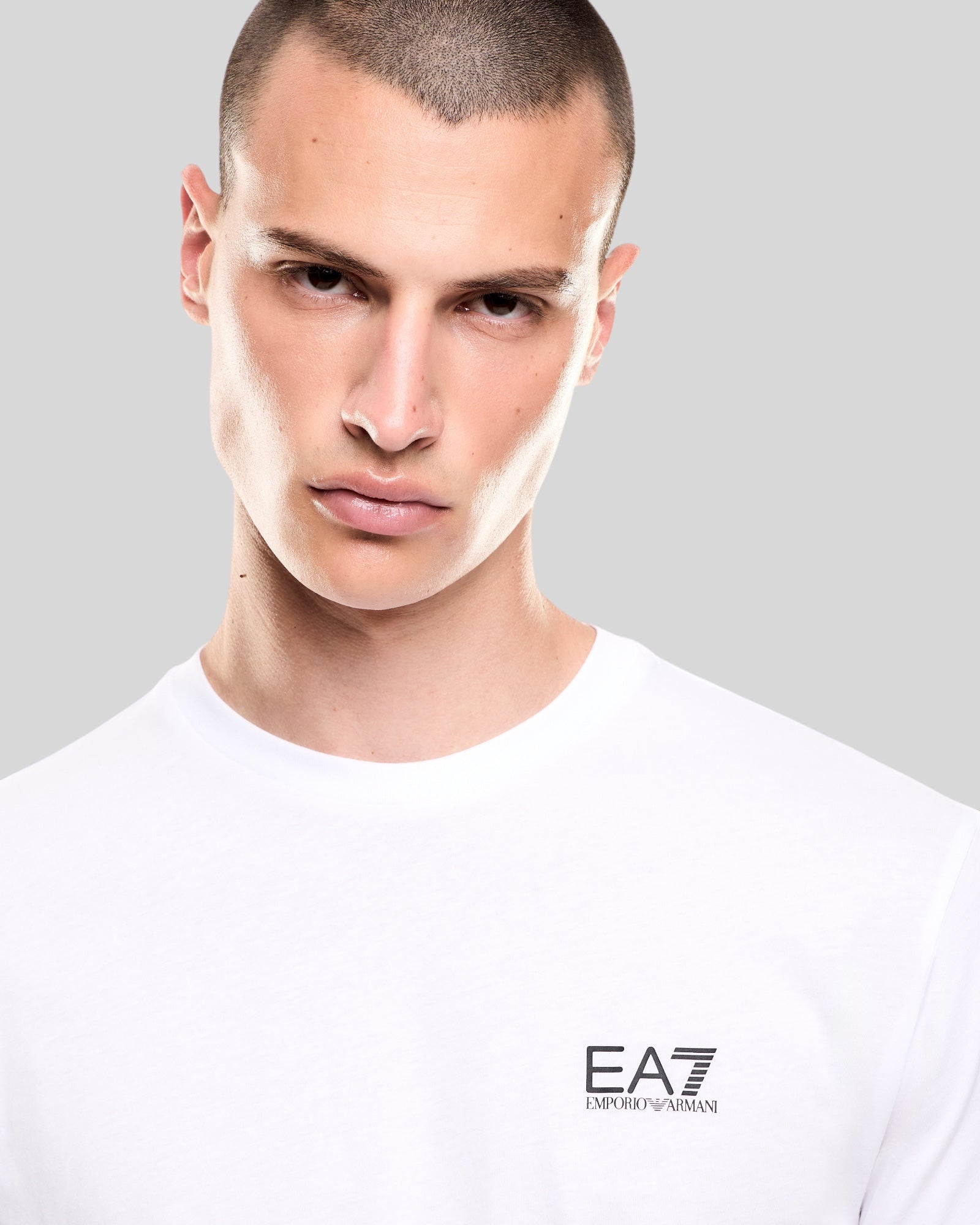 T-Shirt Train Logo Series Tee Bianca 7M000567AF10375M0003 EA7 Emporio Armani