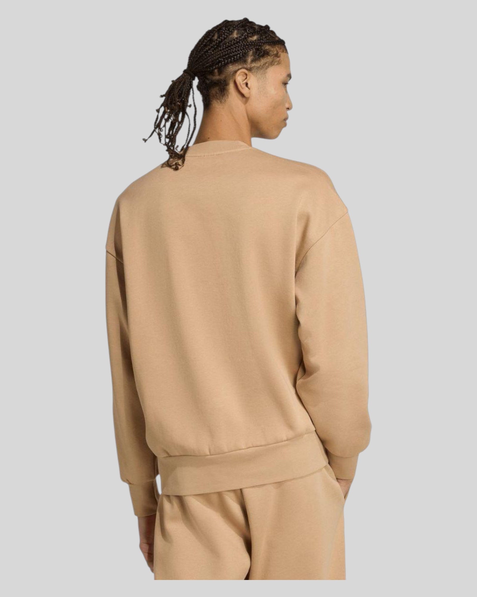 Felpa Girocollo Essentials Loose 3 Bars Beige JX5668 Adidas