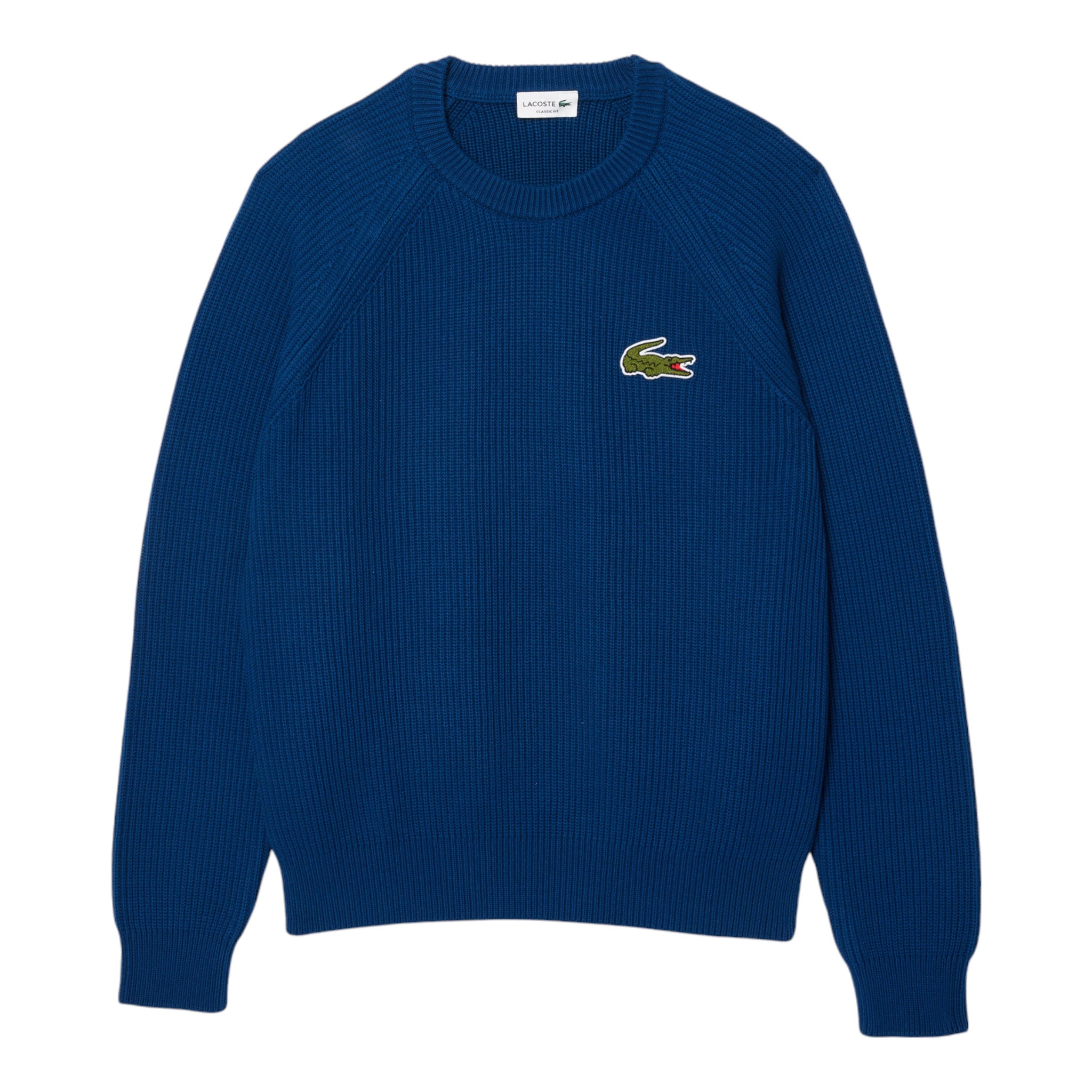 Maglione Girocollo Unisex A Costine Bleu AH7742 00 HBM Lacoste