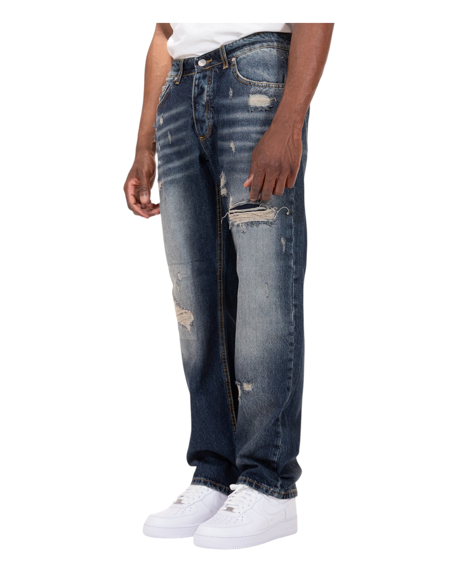 Jeans 5 Tasche Baggy 624B Soldier
