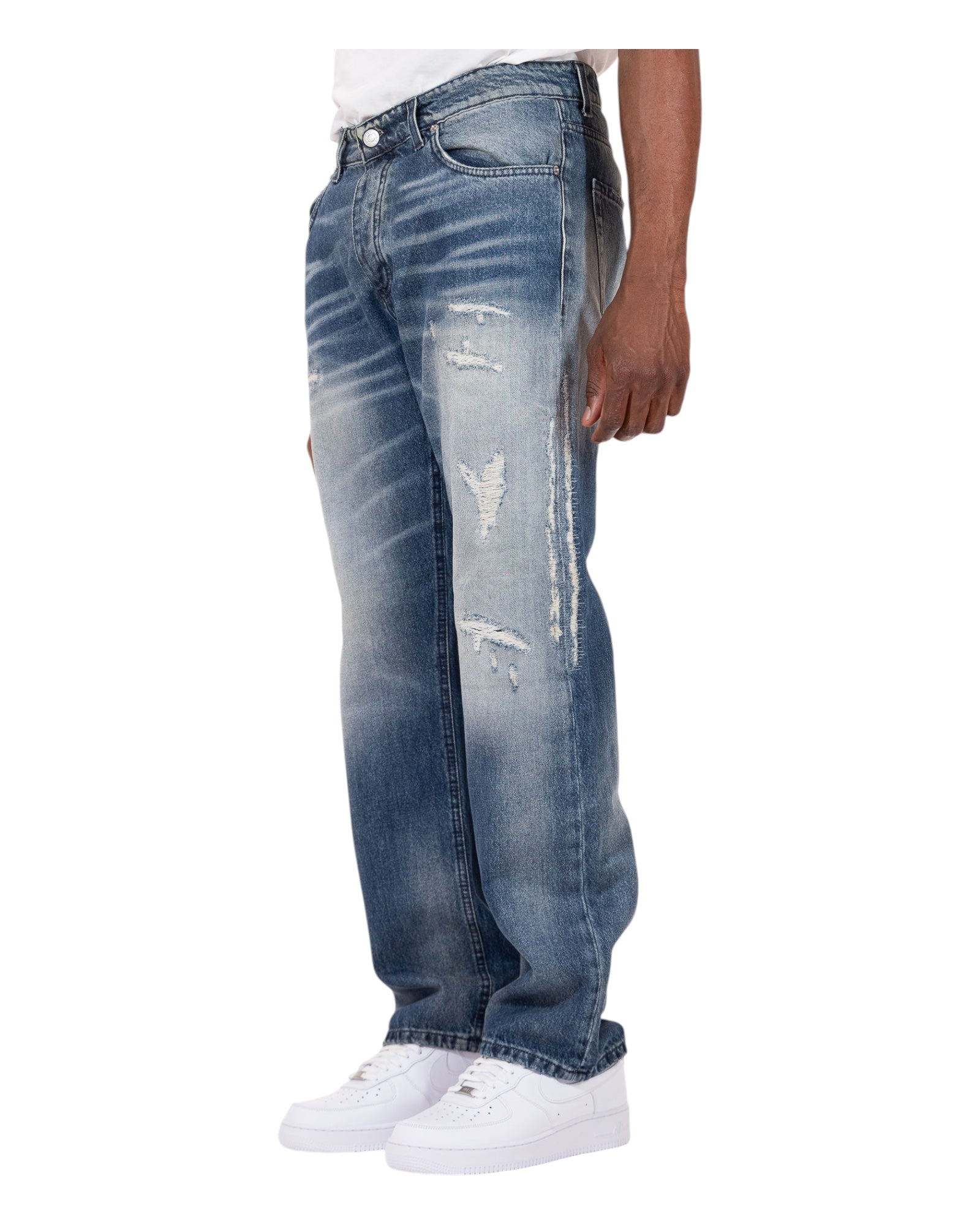 Jeans 5 Tasche Baggy 627B Soldier