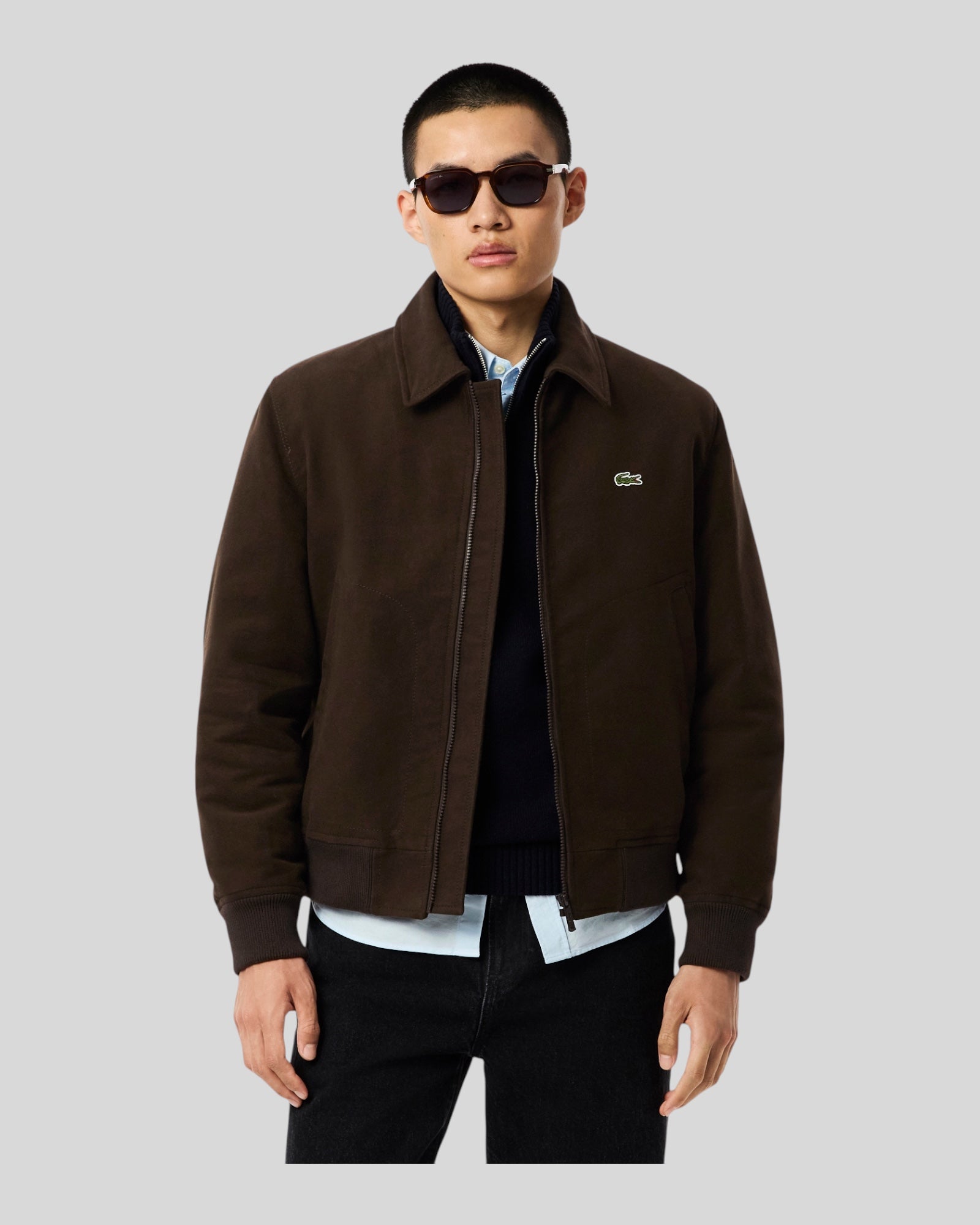 Giacca In Fustagno Imbottita Marrone BH5147-00-SKB Lacoste
