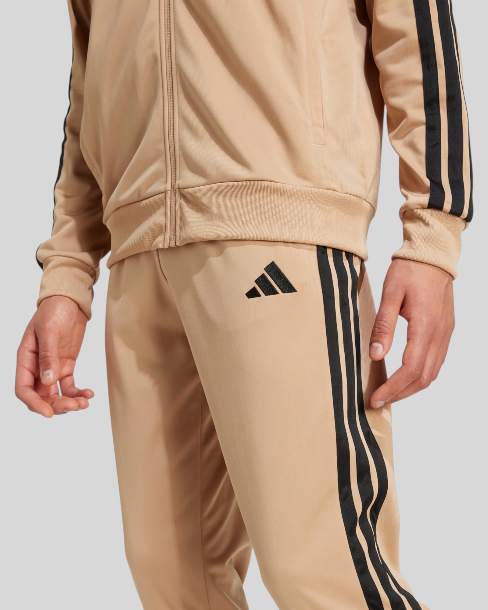 Tuta Basic 3 Stripes Tricot Track Suit Sabbia JX5501 Adidas