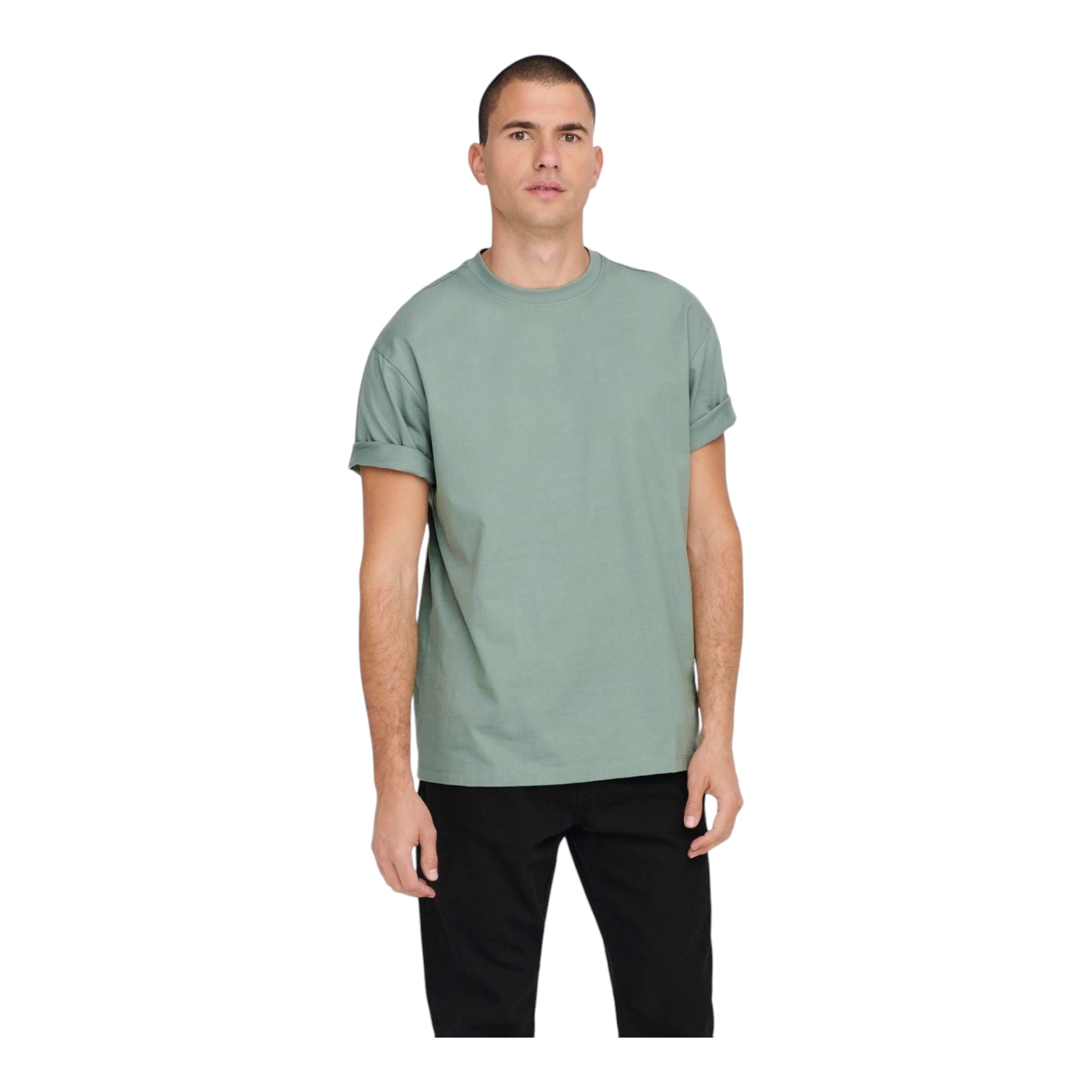 T-Shirt Basic Ons Fred Life Relaxed SS Tee Chinois Green 22022532