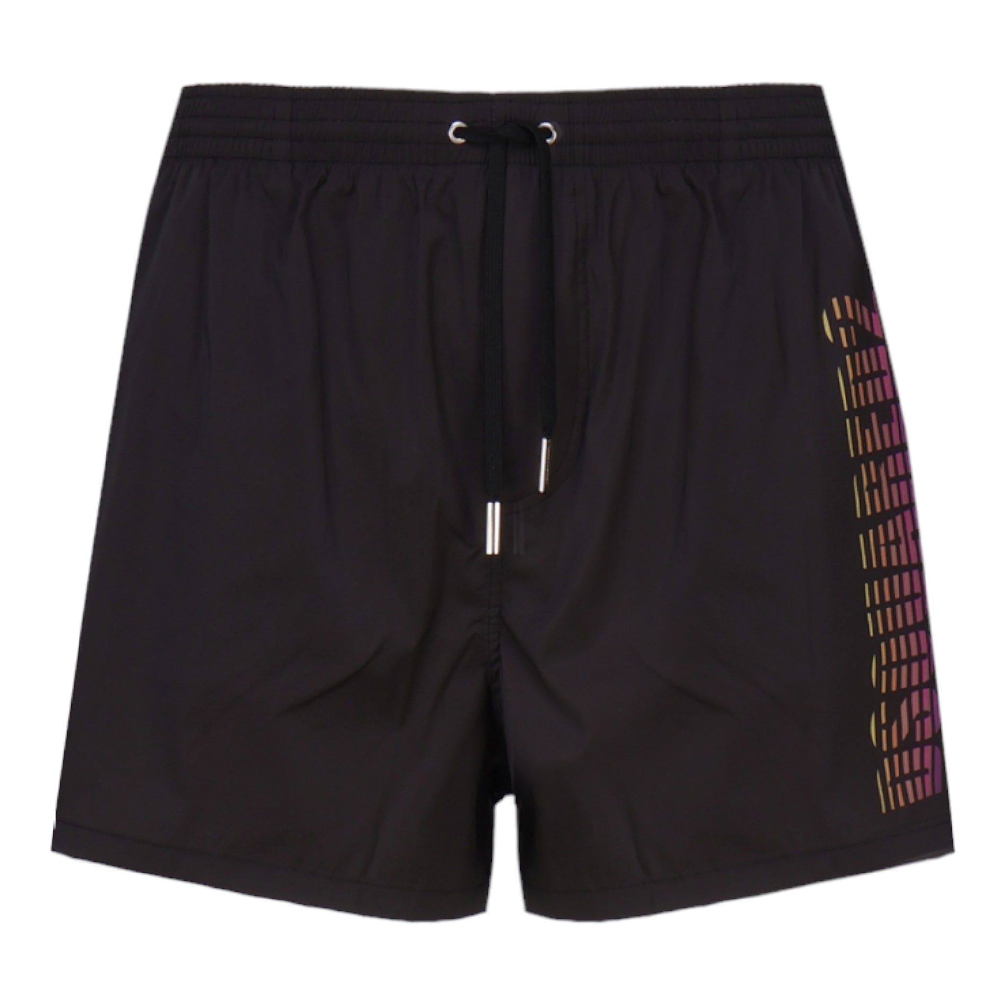 Black Midi Boxer Swimsuit D7B645660-00146 Dsquared2