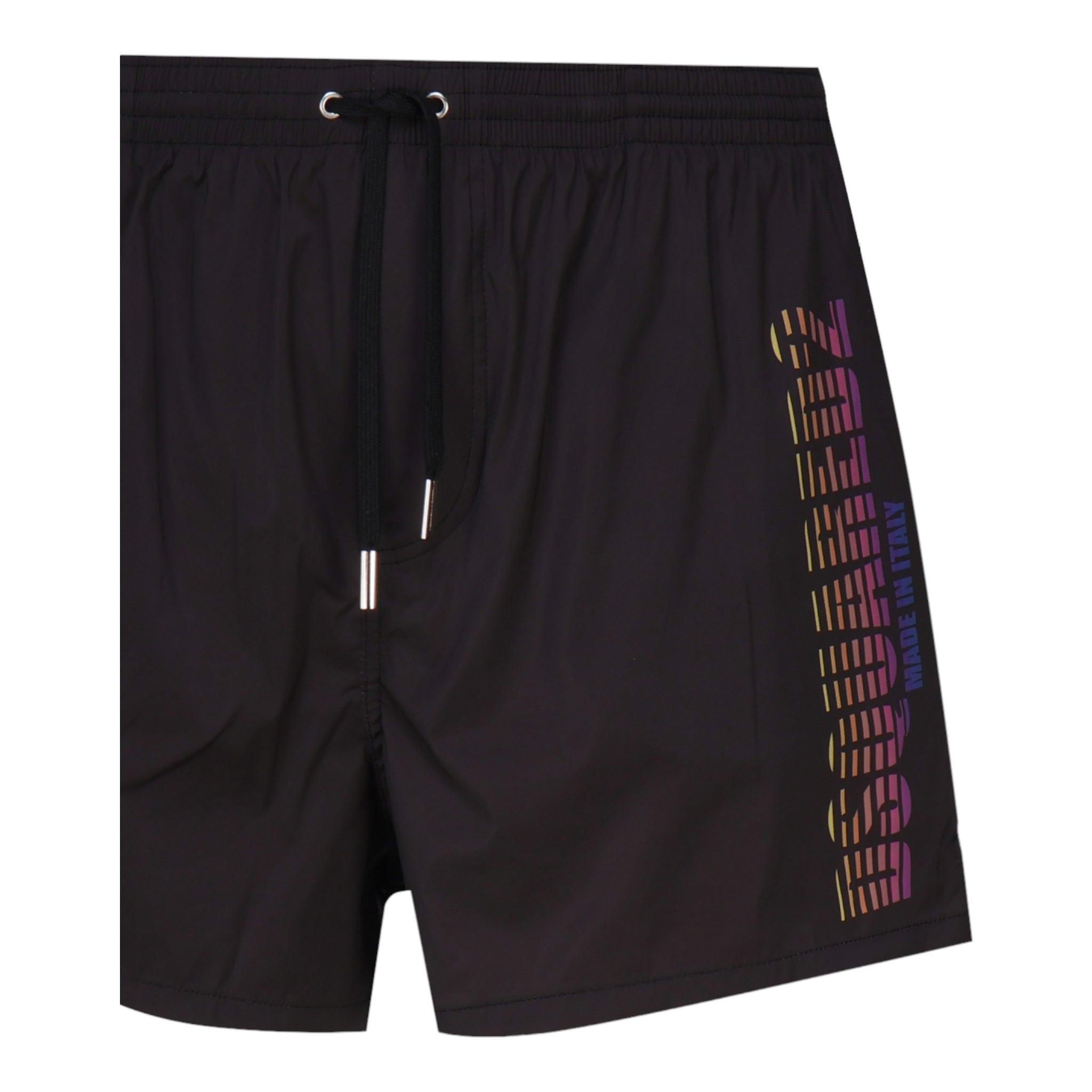 Schwarzer Midi-Boxer-Badeanzug D7B645660-00146 Dsquared2