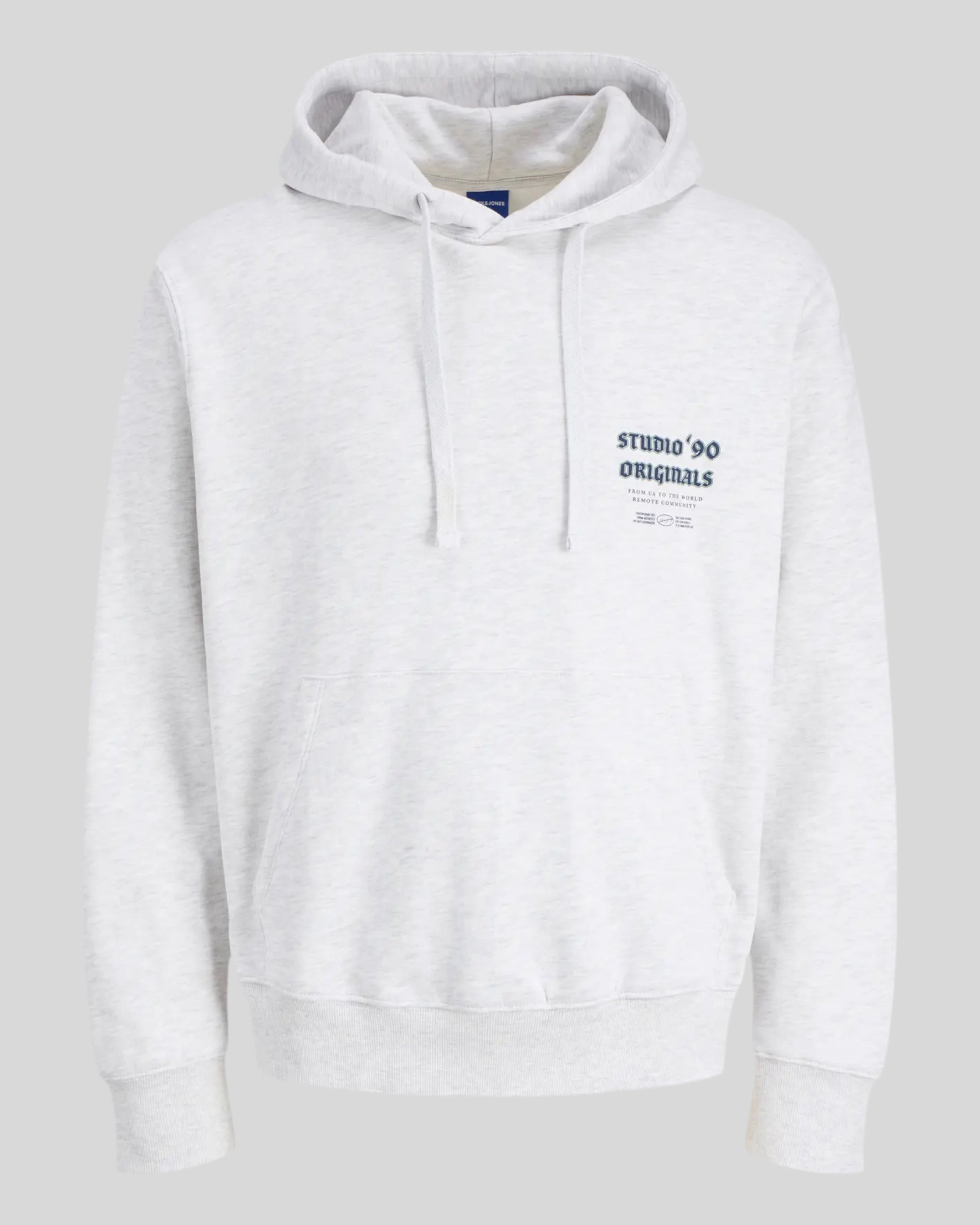 Felpa Con Cappuccio Jormeadows Sweat Hoodie Light Grey 12283868 Jack & Jones