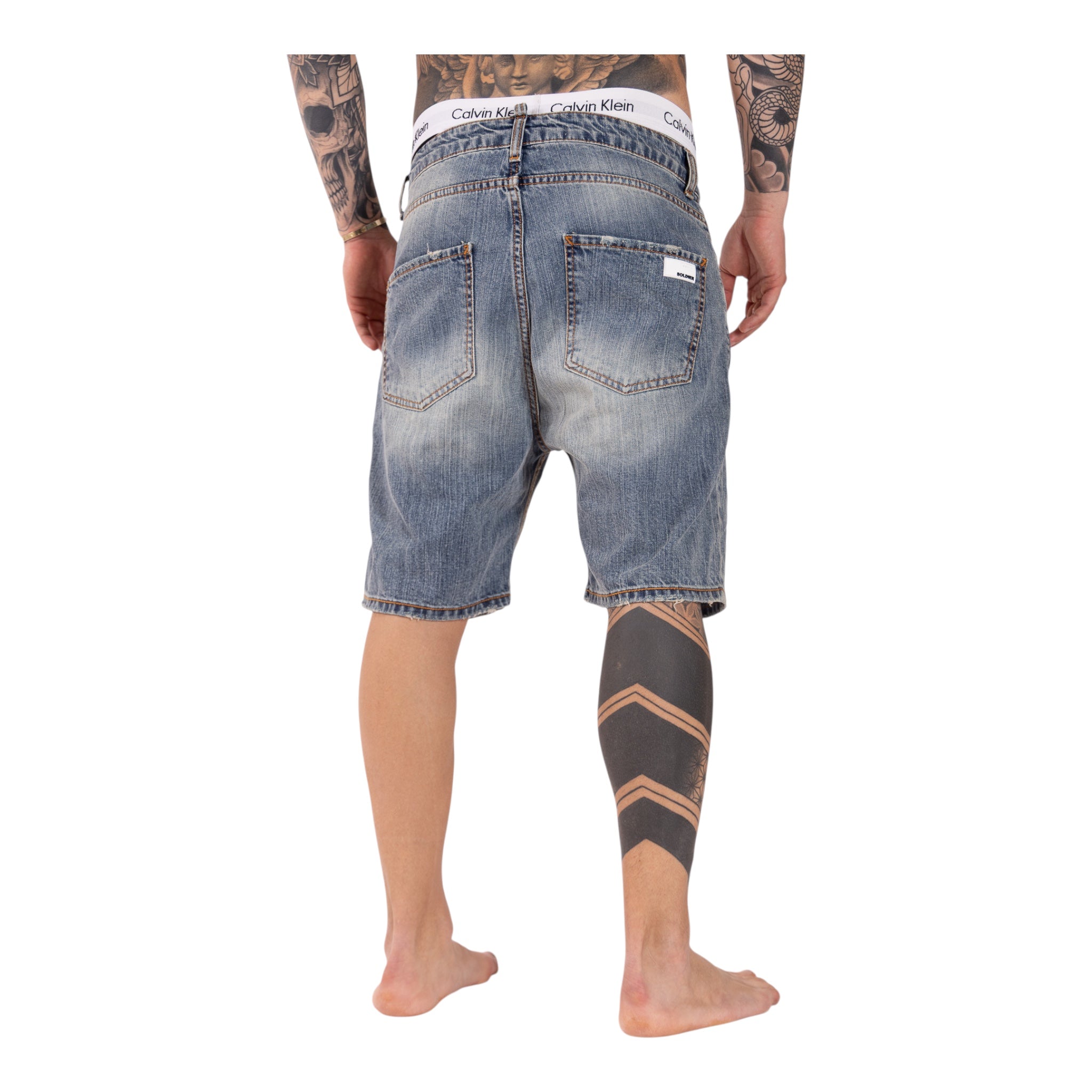 Short Denim Enzom 094B Light Soldier