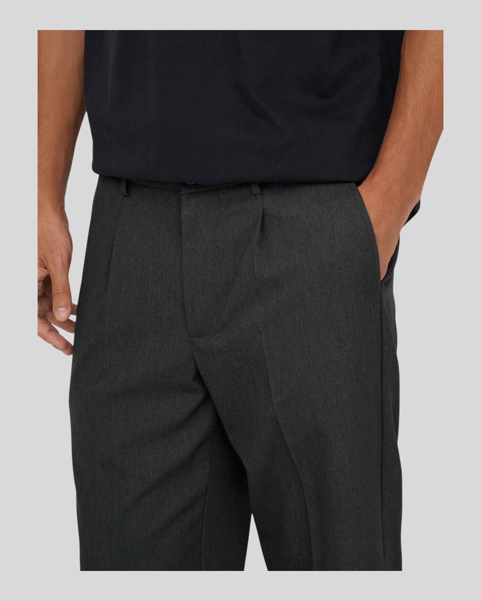 Pantaloni Tailored Onsmiro Tapered Grigio Medio 22035160 Only & Sons