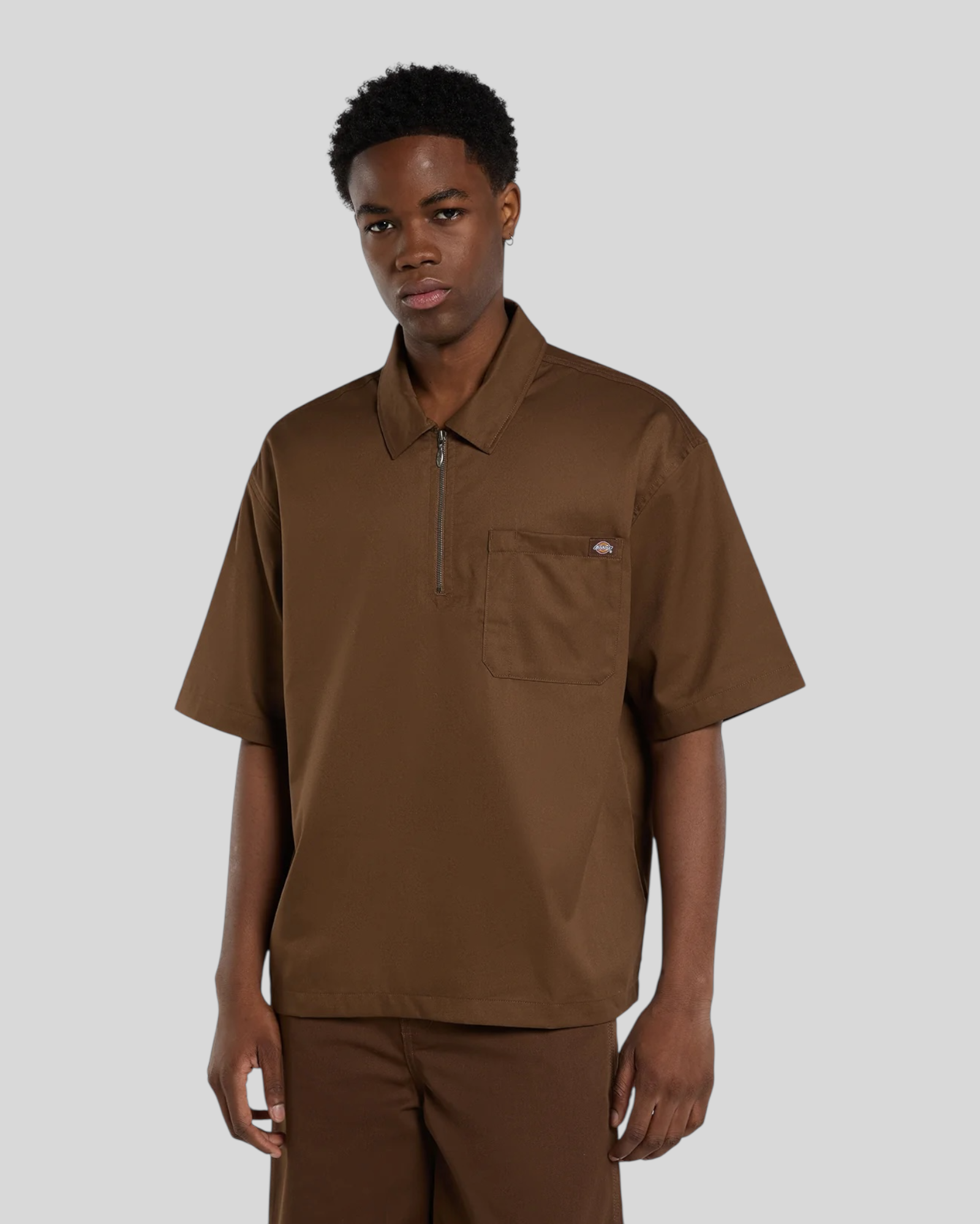 Camicia Maniche Corte Con Zip Cadiz QZ SS Timber DK0A88PI0TB Dickies