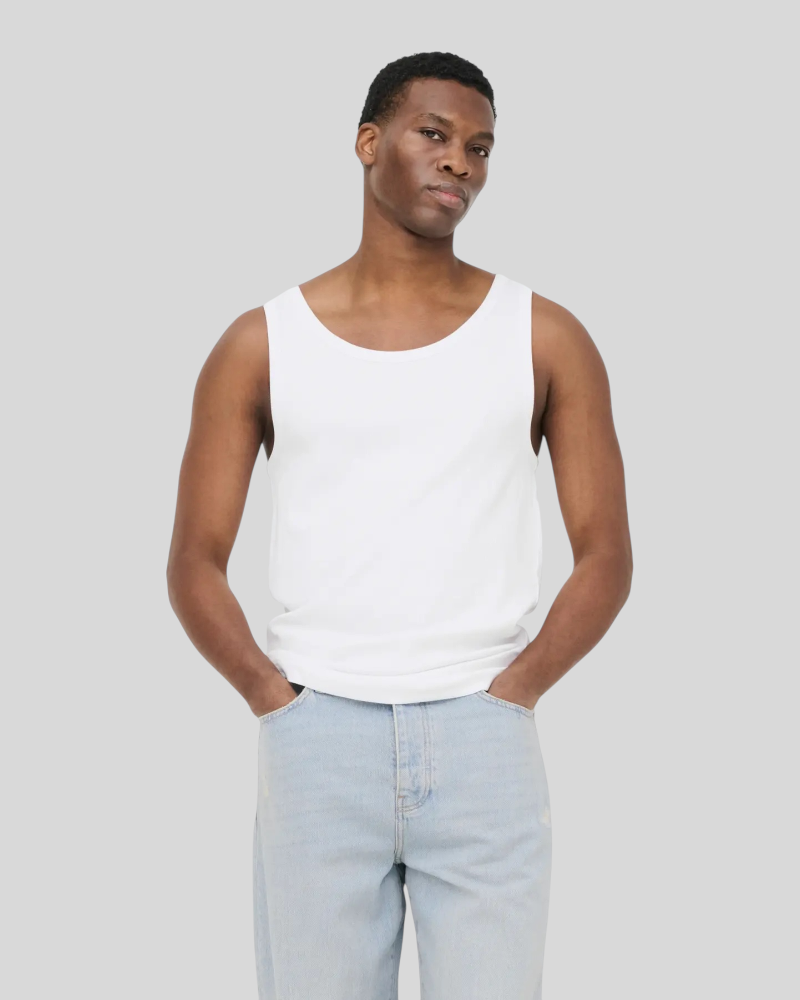 Canotta A Costine Onstanner Reg Tank Bianca 22030217 Only & Sons