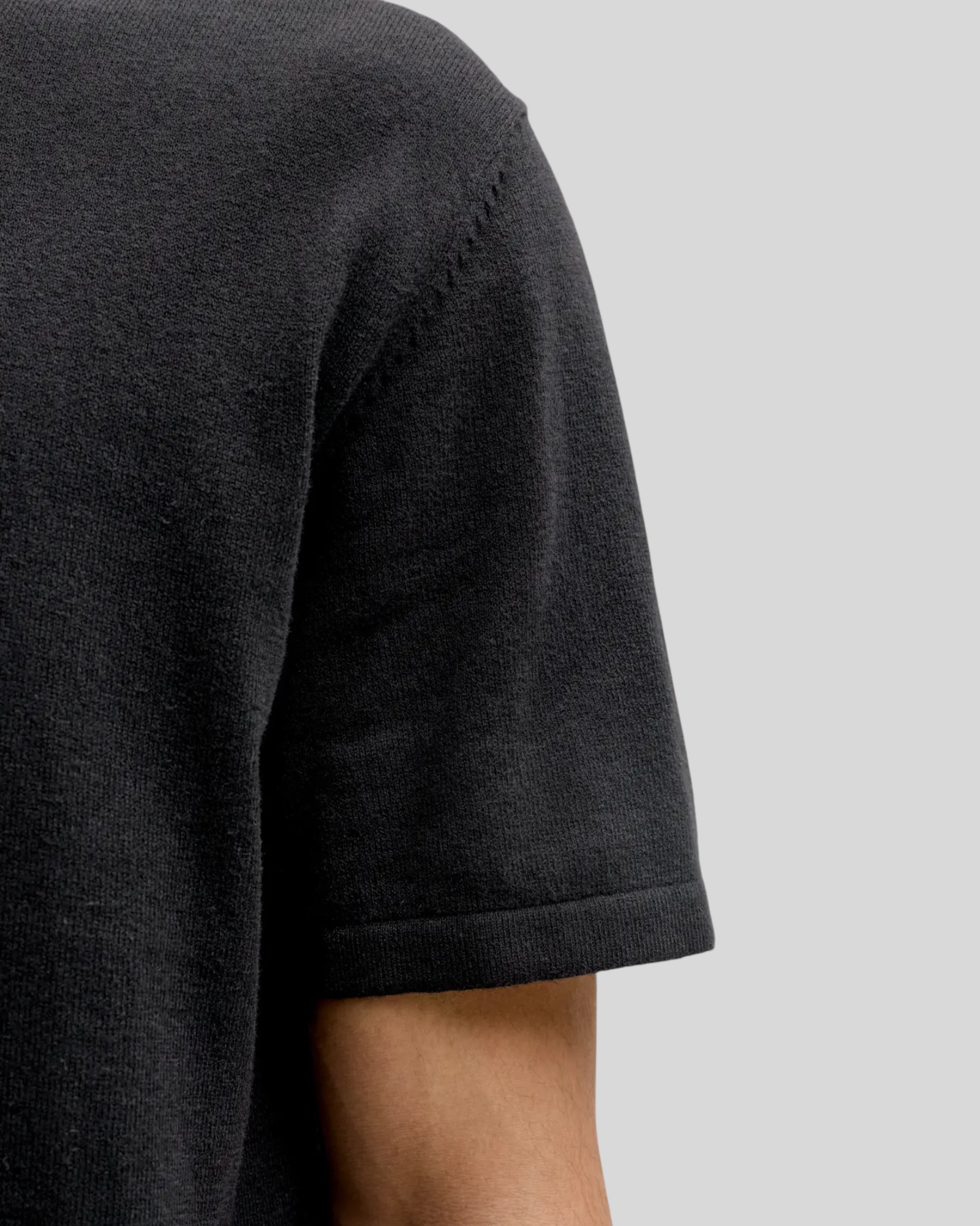 Polo In Maglia Con Zip Jjemil Knit Nera 12288260 Jack & Jones