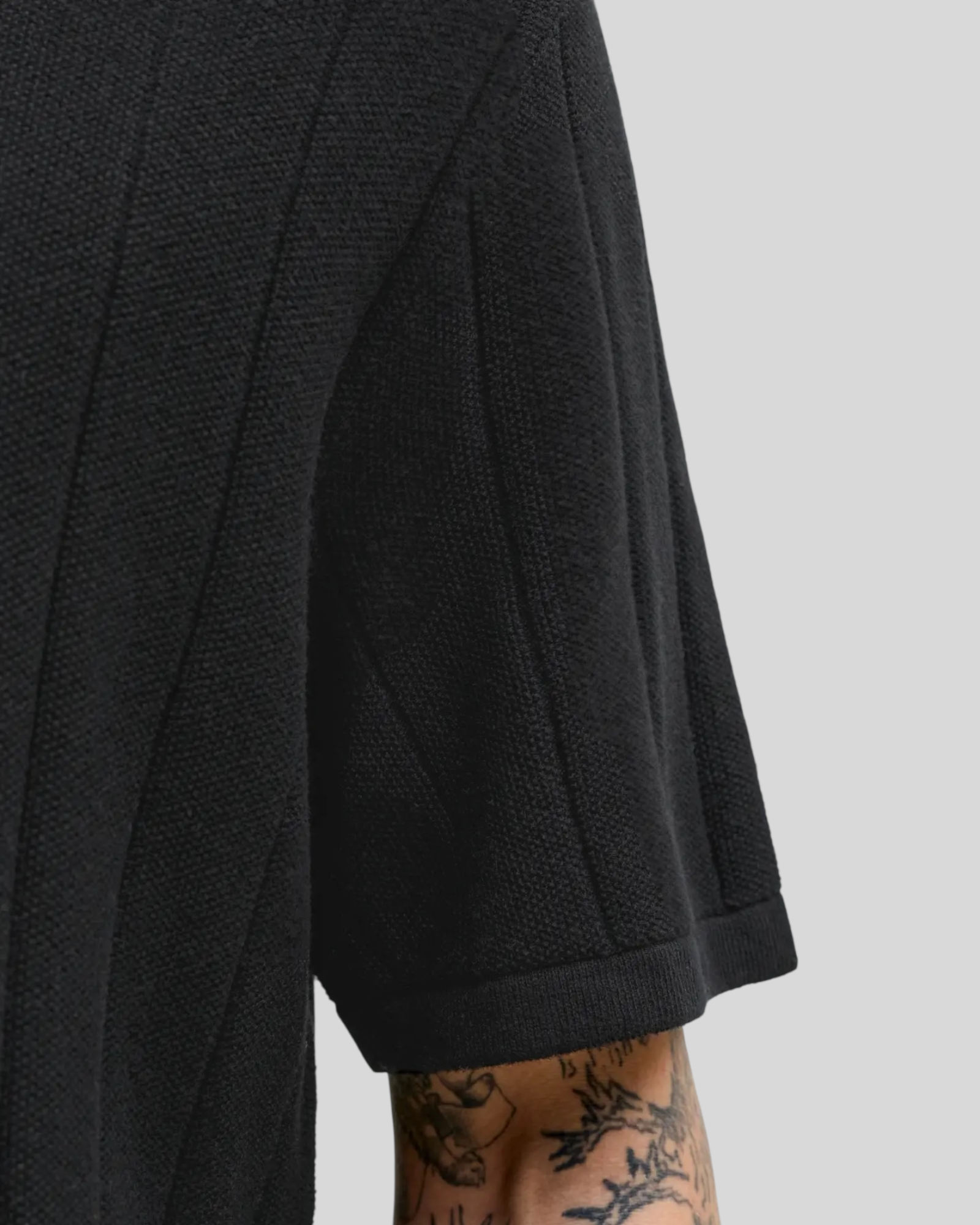 T-Shirt In Maglia Jjebradley Knit Tee Nero 12288582 Jack & Jones