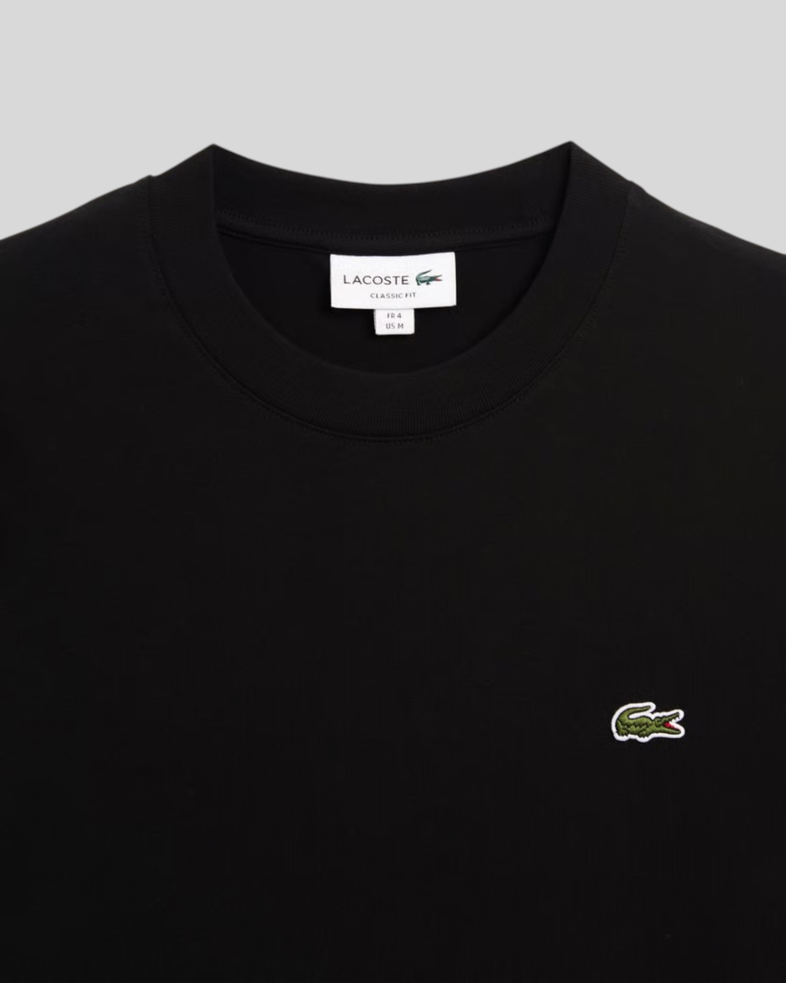 T-Shirt Classic Fit Nera TH7318-00-0031 Lacoste