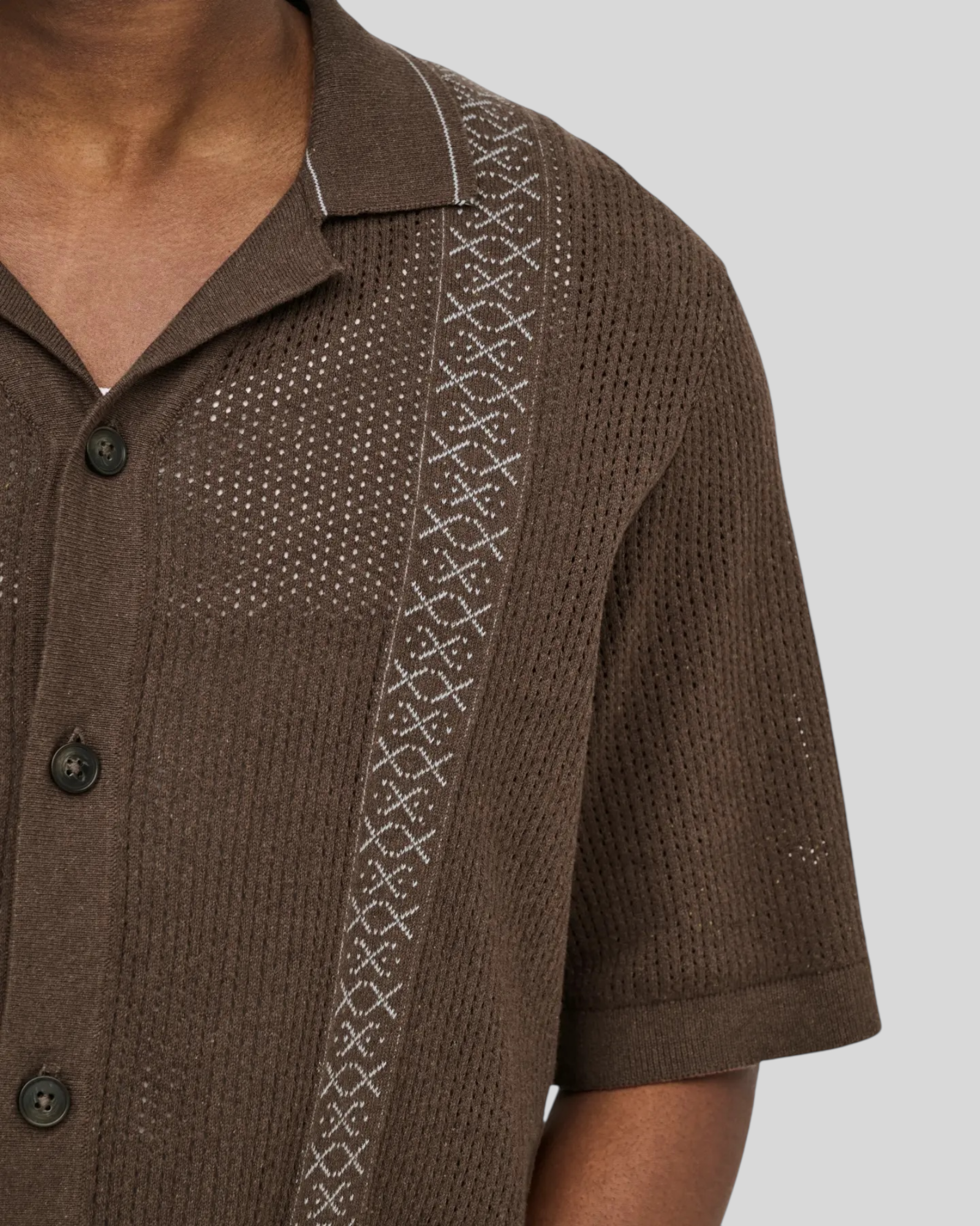 Camicia In Maglio Lavorata Onsjory Relaxed Crop Cappuccino 22038020 Only & Sons