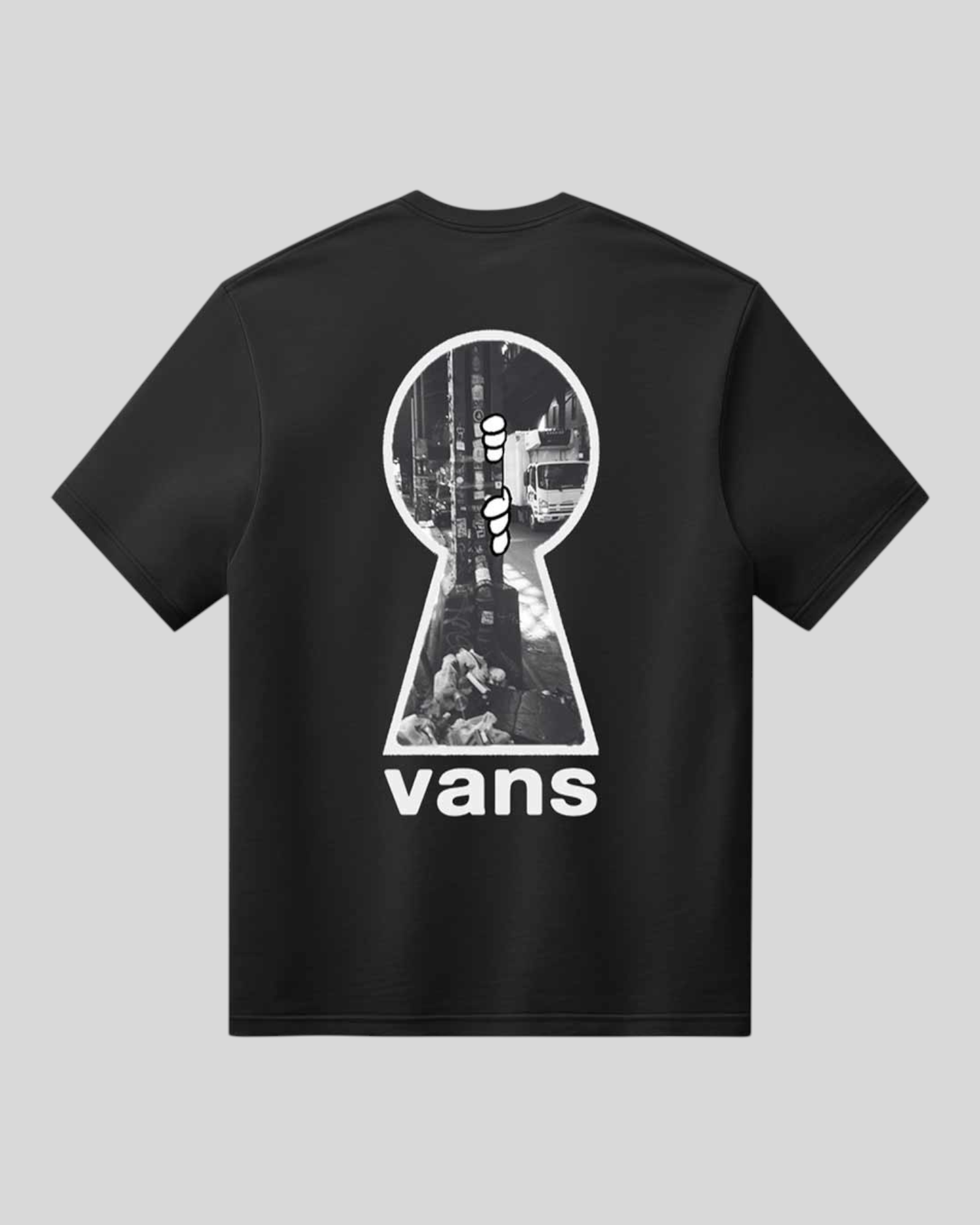 T-Shirt Keyhole Classic Nera VN000VYFBLK1 Vans