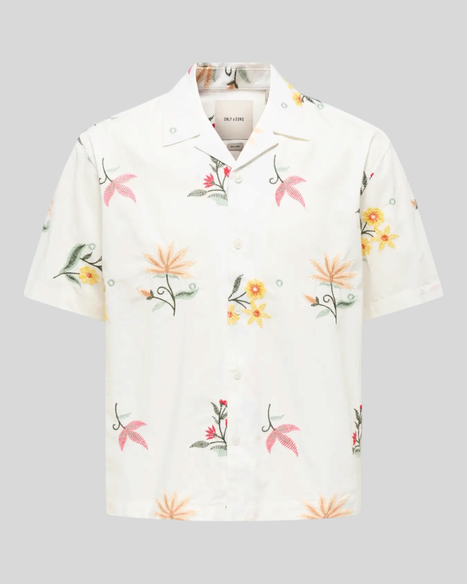 Camicia Maniche Corte Onsedward Relaxed Bianca 22037206 Only & Sons