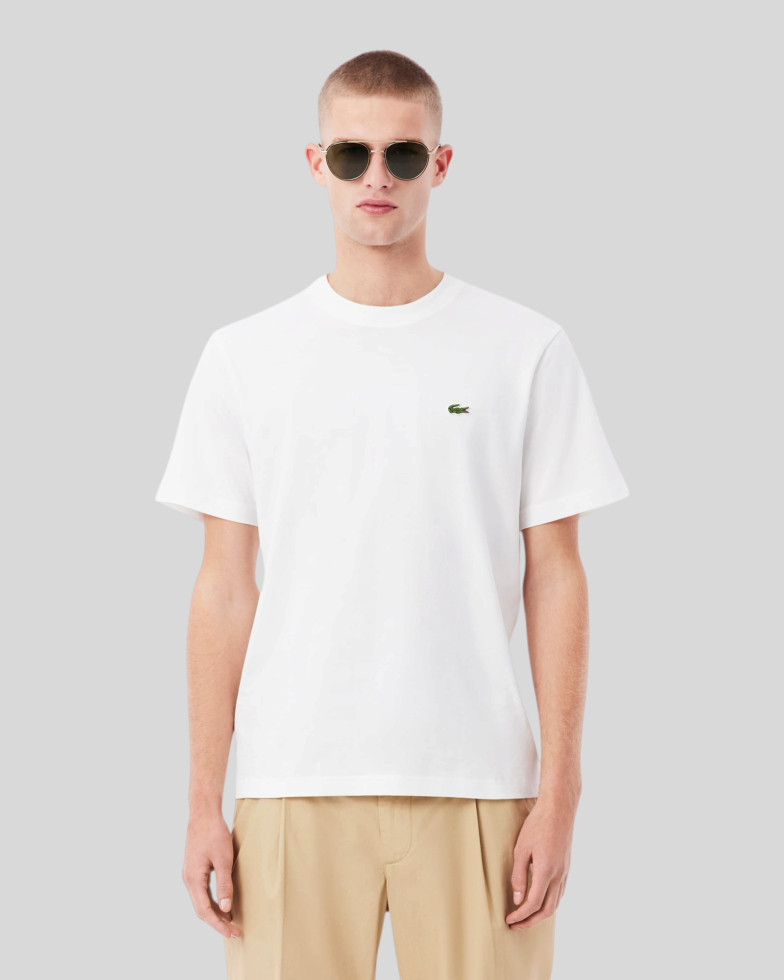 T-Shirt Classic Fit Bianco TH7318-00-001 Lacoste